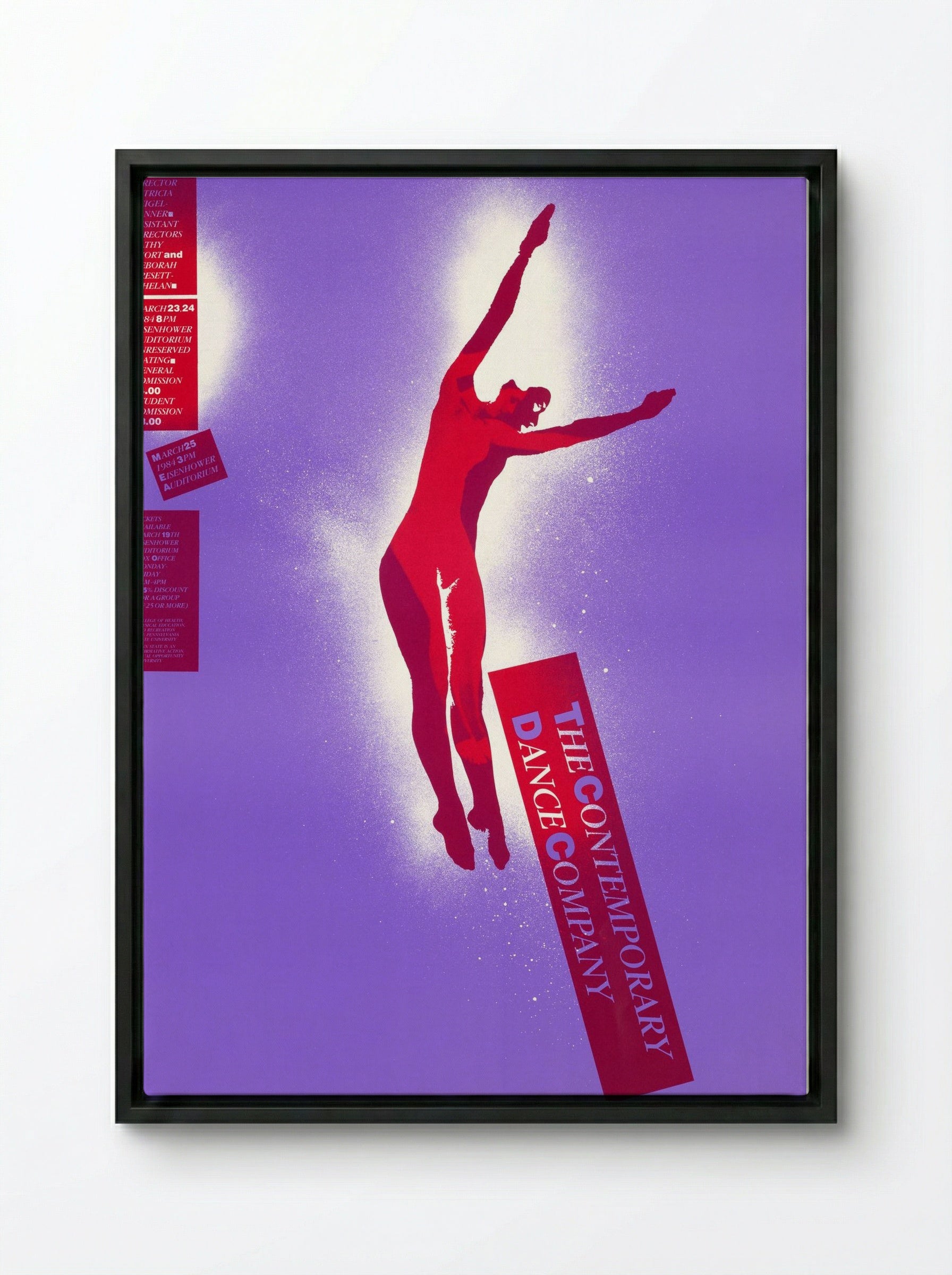 The Contemporary Dance Company - Lanny Sommese - Framed Canvas Black