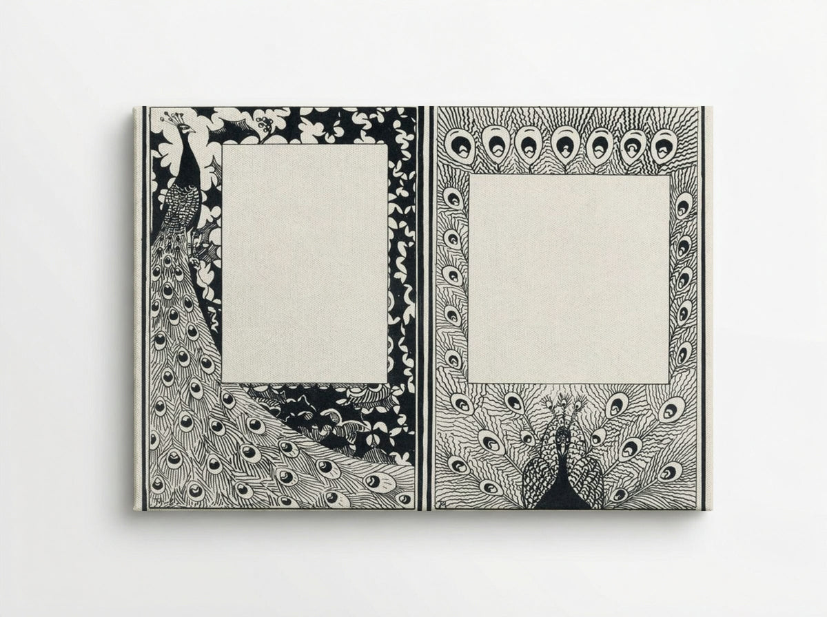 Design for Announcement and Order Card with Peacocks - Jan Toorop - Canvas