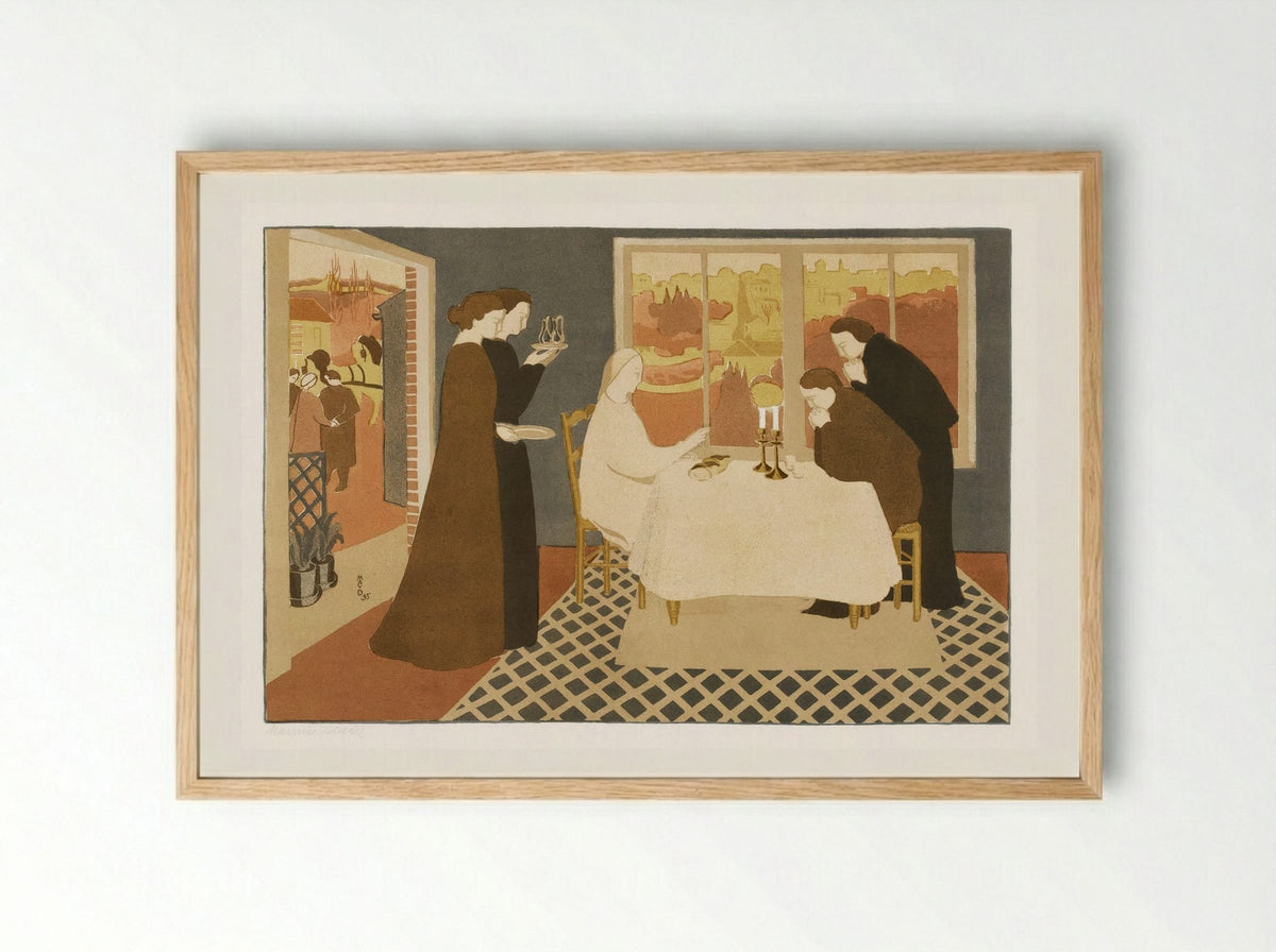 The Pilgrims of Emmaus - Maurice Denis - Framed Print Wood