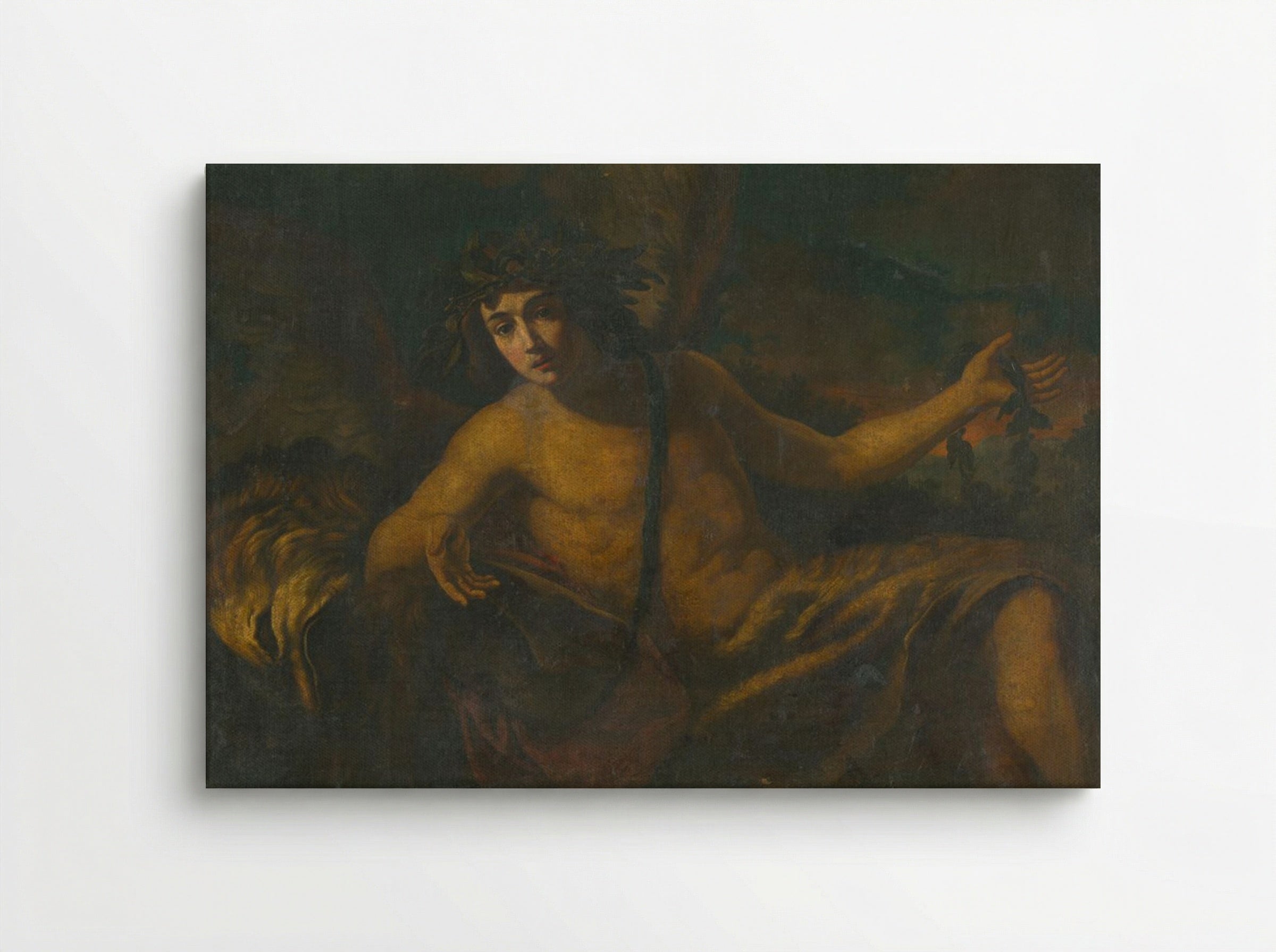 Reclining Bacchus - Fine Art Print - Canvas