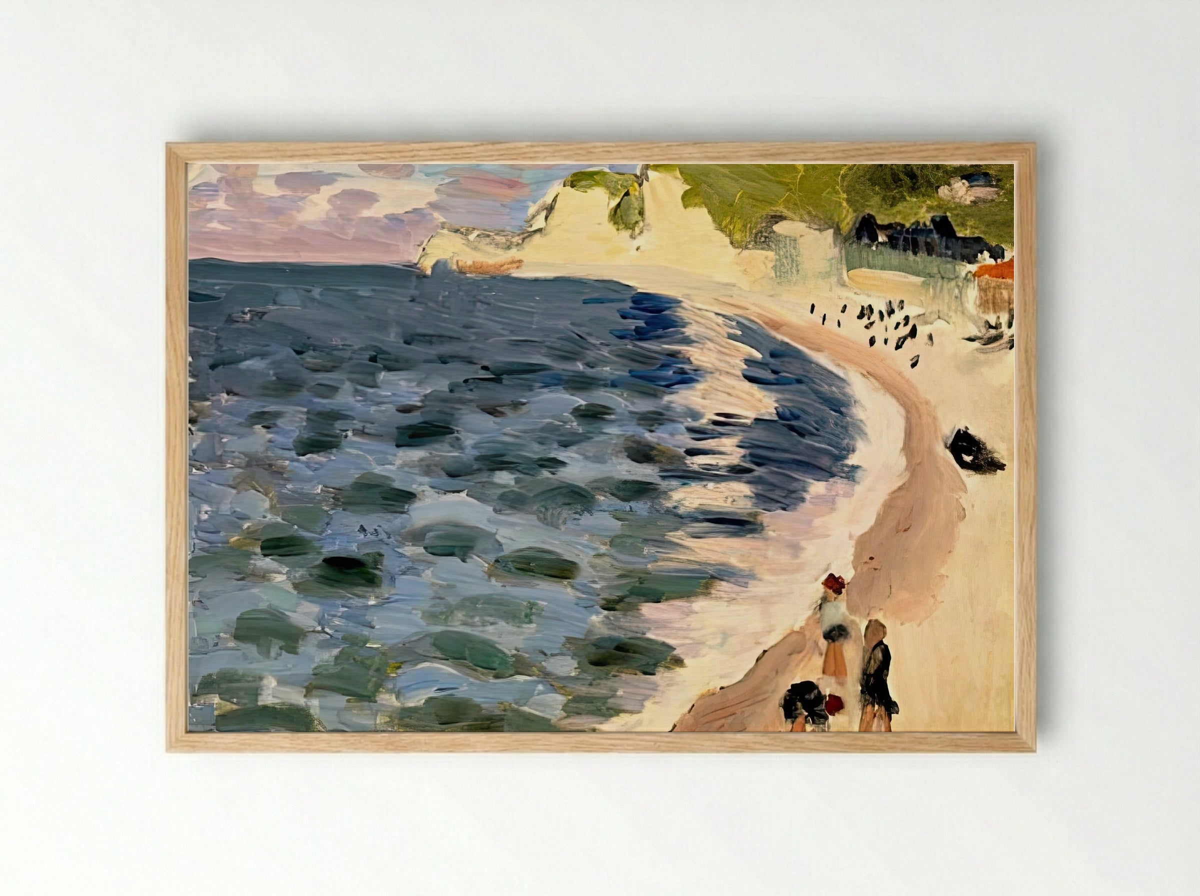Etretat The Sea by Henri Matisse – Fauvist Coastal Landscape Print - Framed Print Wood