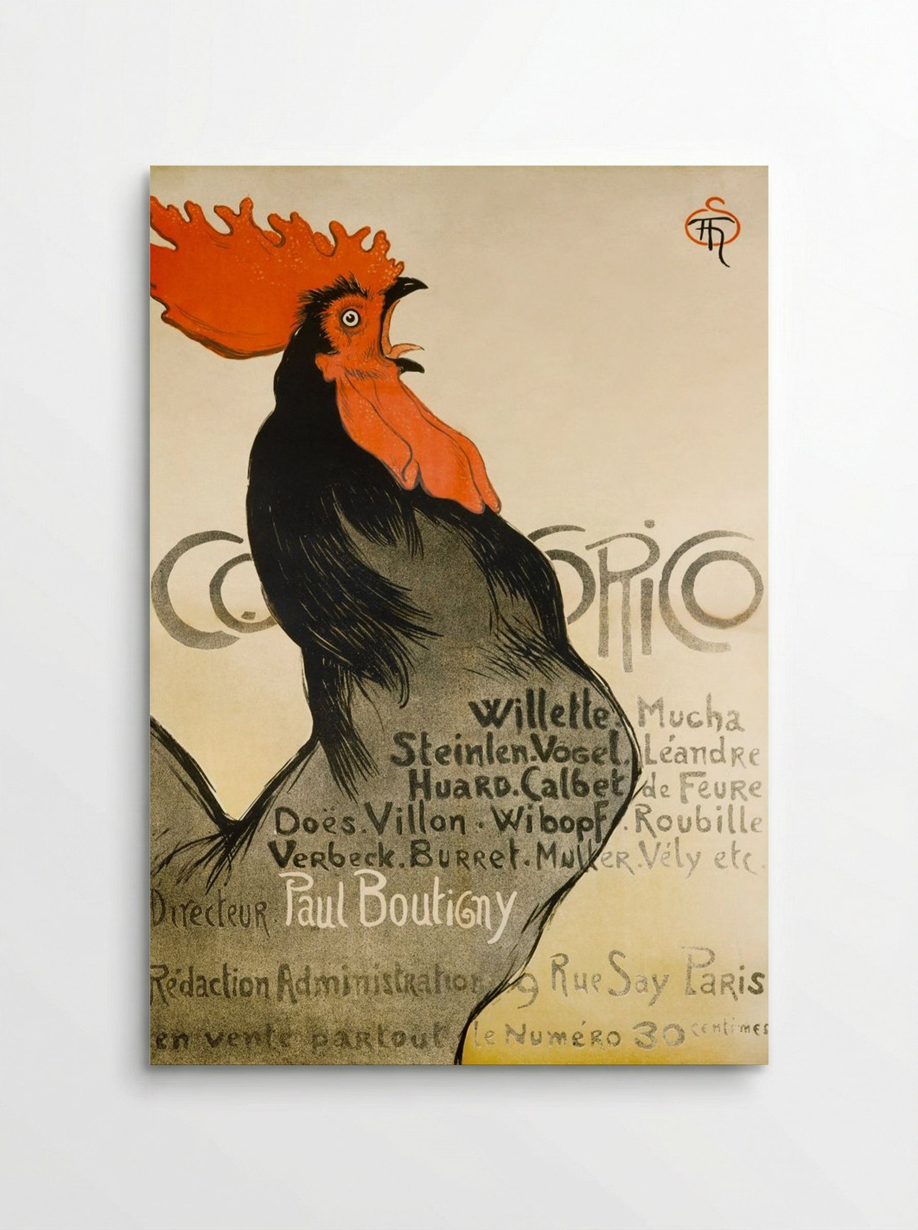 Cocorico - Théophile-Alexandre Steinlen - Poster
