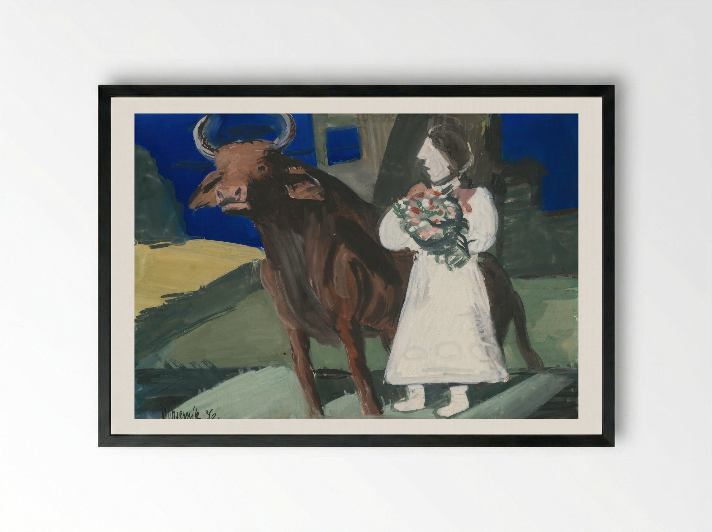 The Bride - Cyprián Majerník - Framed Print Black
