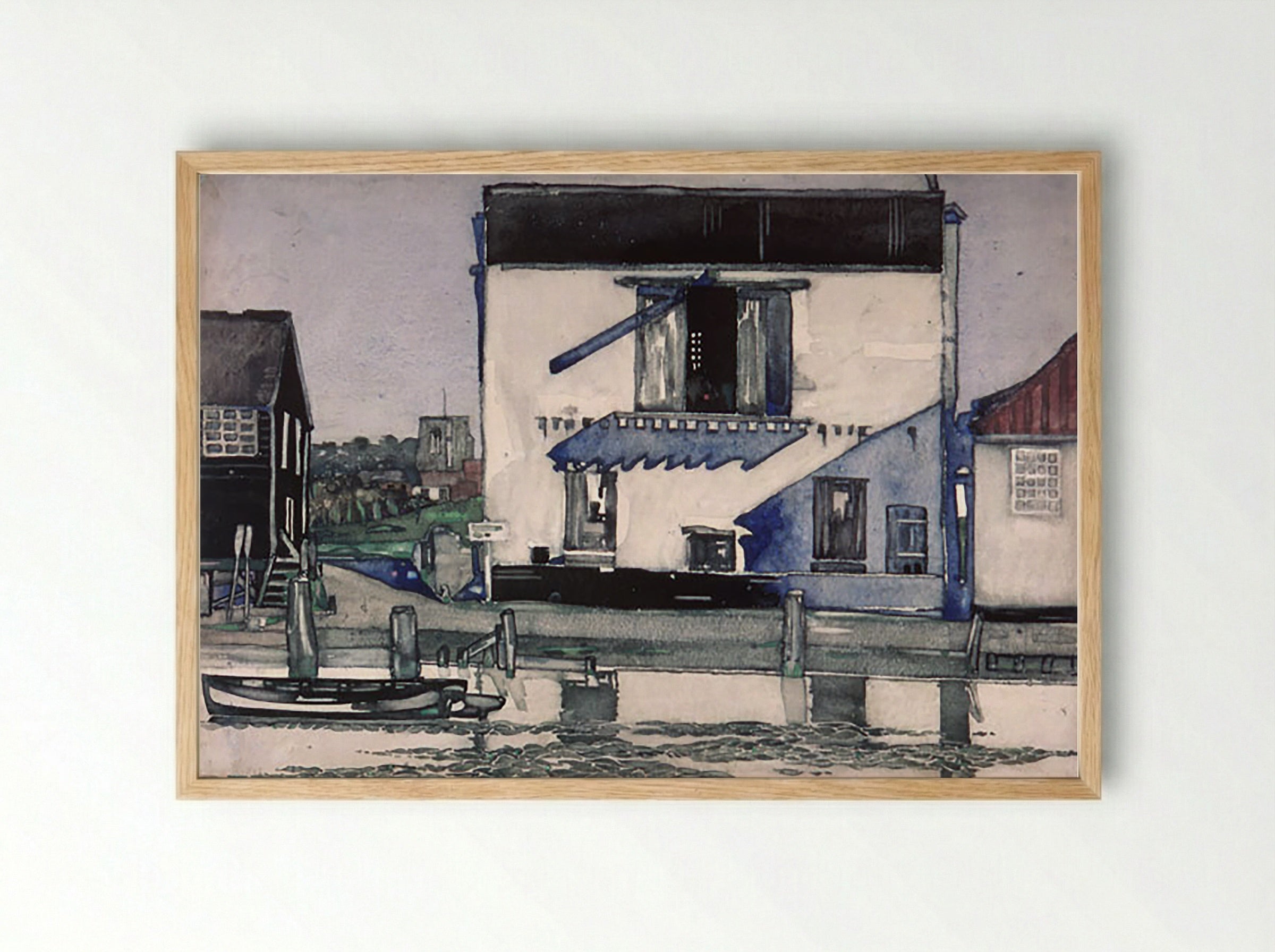 Venetian Palace, Blackshore on the Blyth - Fine Art Print - Framed Print Wood