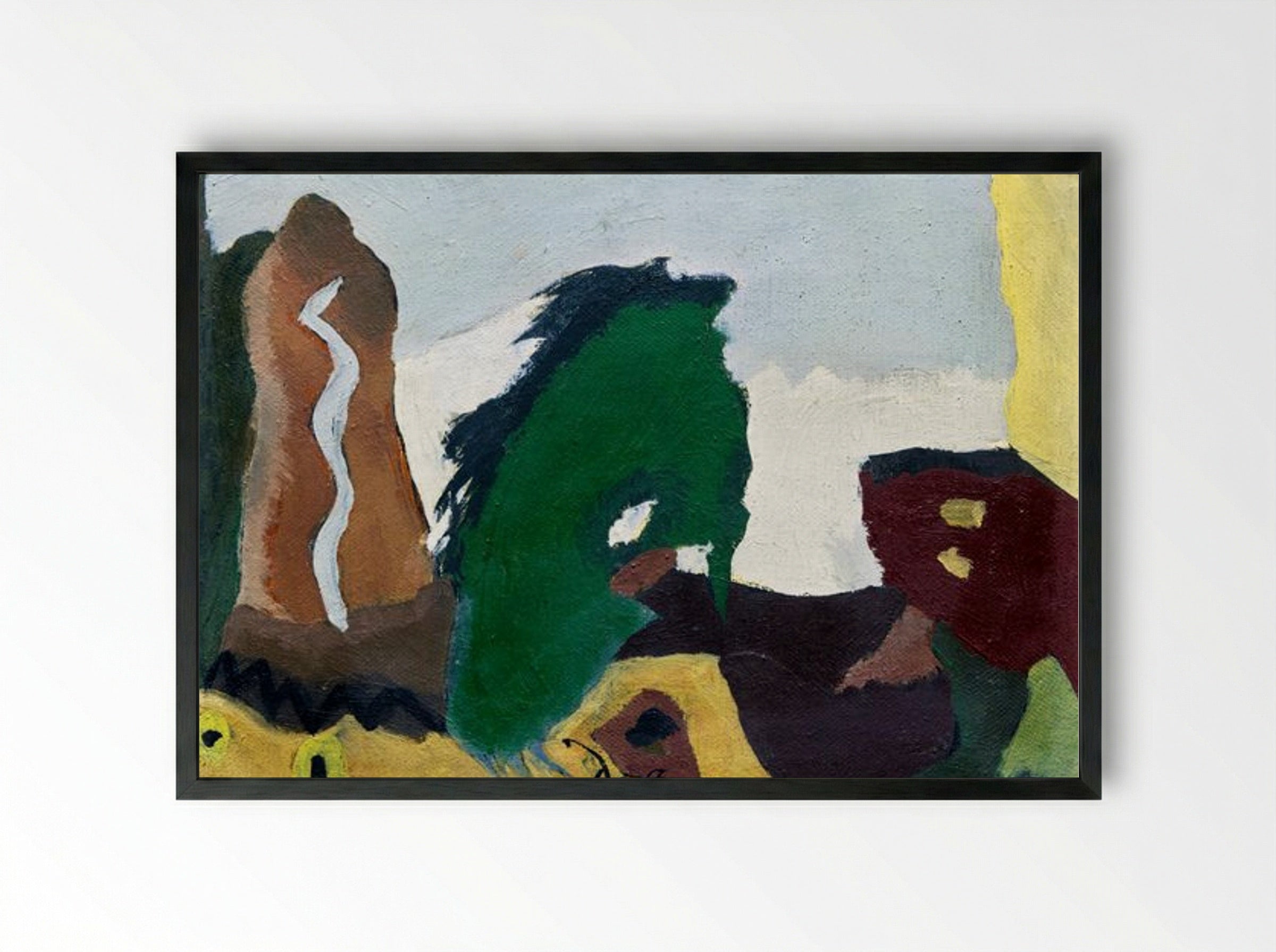 Foot of Lake - Arthur Dove - Framed Print Black