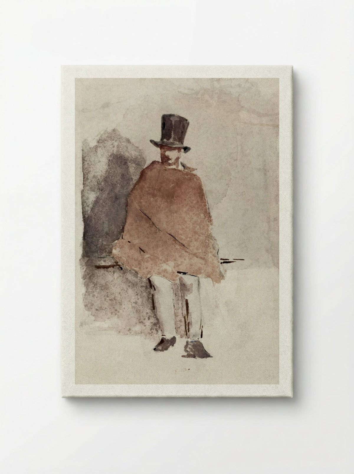 The Man in the Tall Hat - Édouard Manet - Canvas