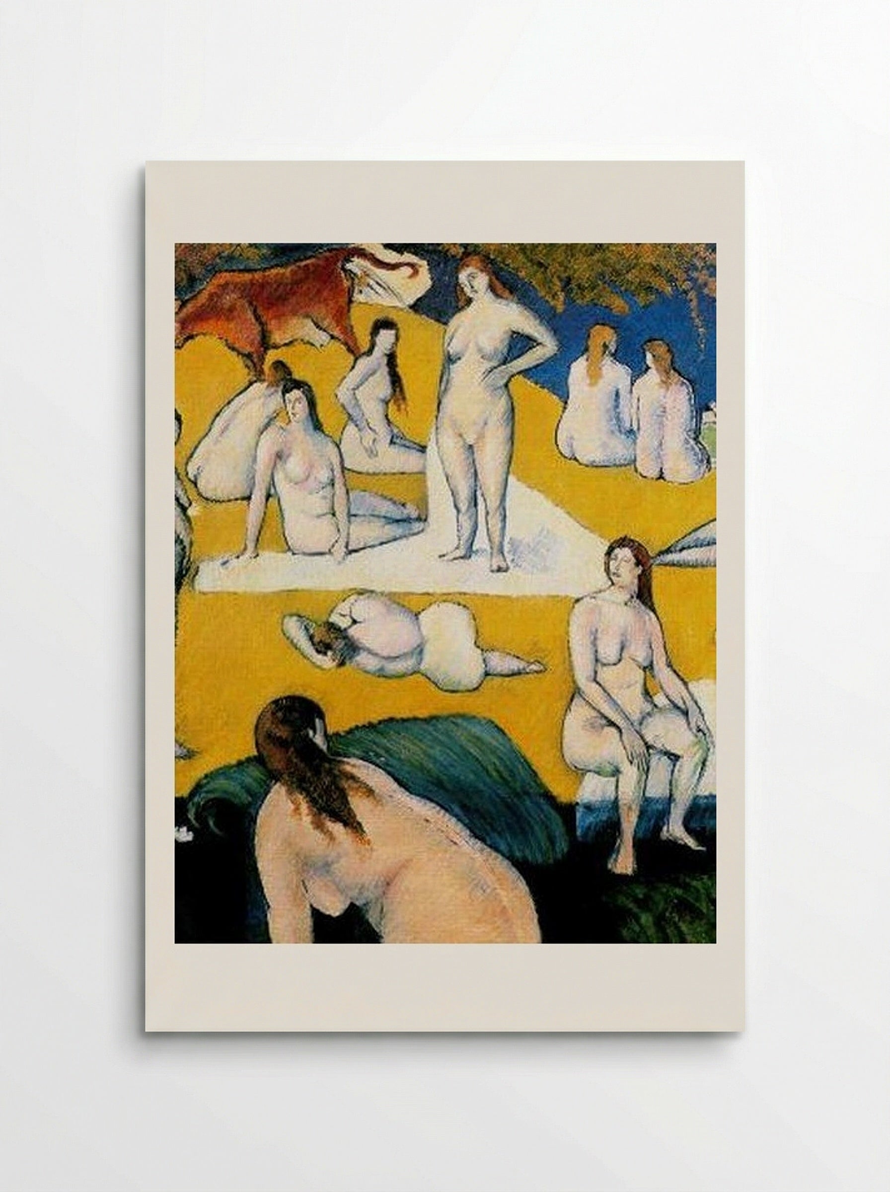 Bathers with Red Cow - Émile Bernard - Poster