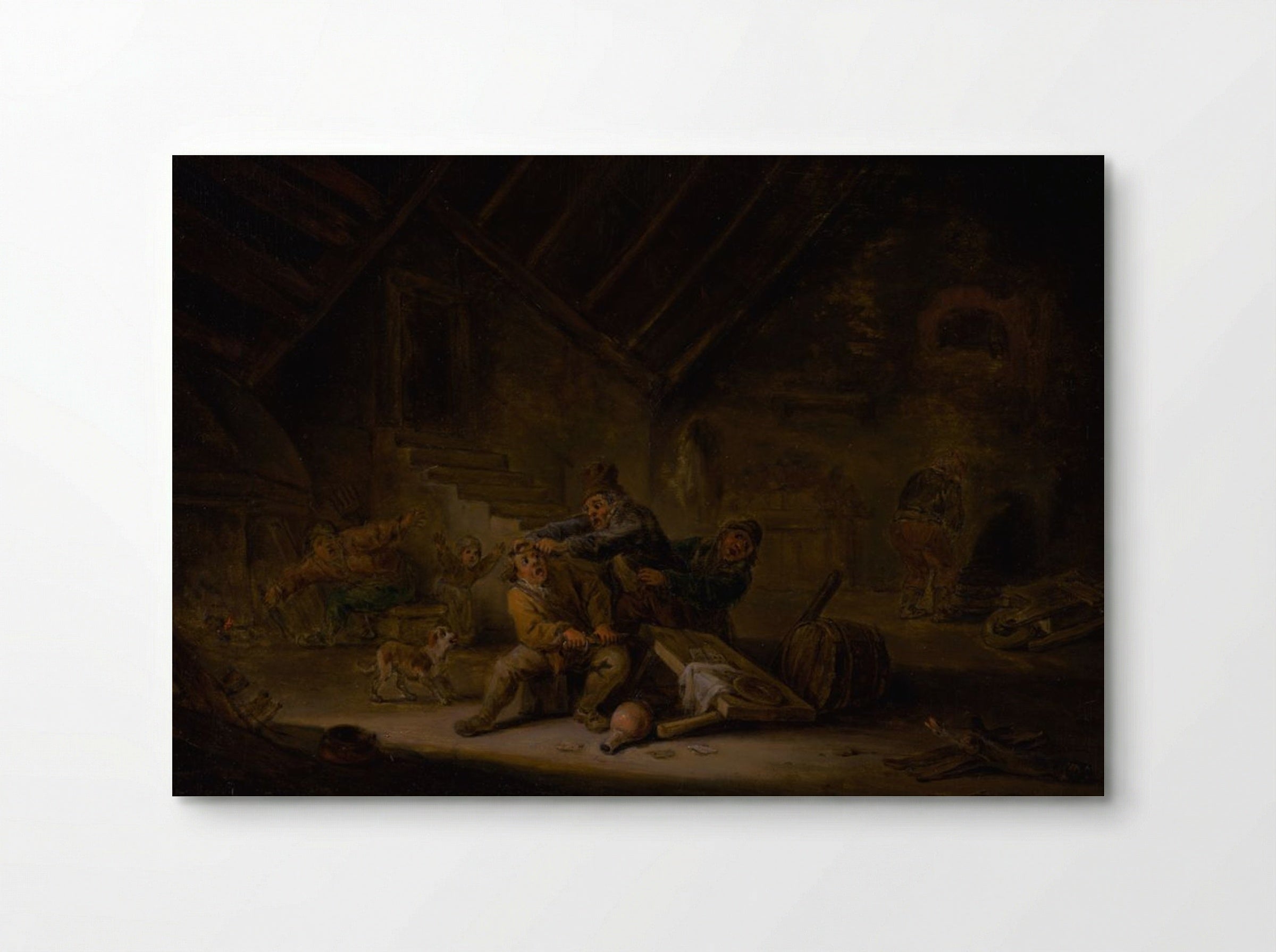 Card Players Fighting in a Tavern - David Teniers the Younger - Poster