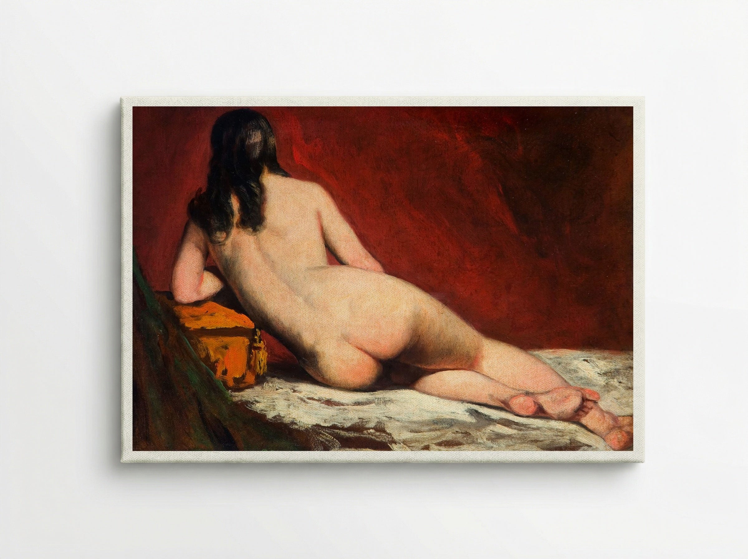 Nude Study of a Reclining Woman - William Etty - Canvas