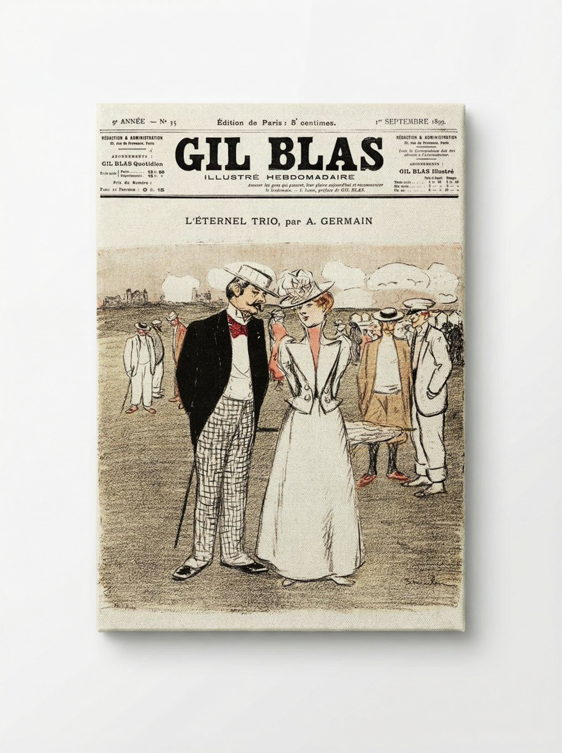 The Eternal Trio - Théophile Alexandre Steinlen - Canvas