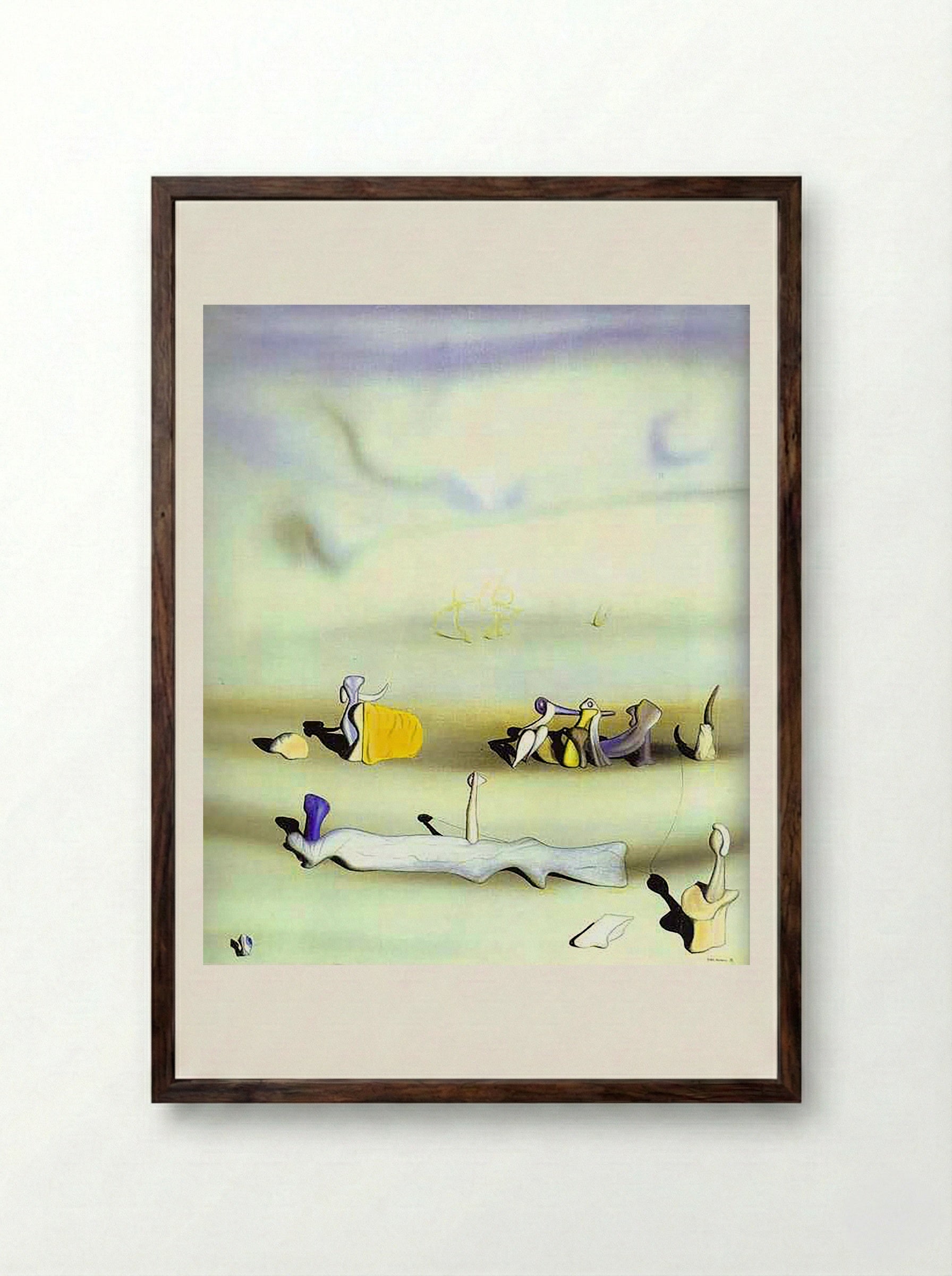 Tomorrow - Yves Tanguy - Framed Print Dark Wood