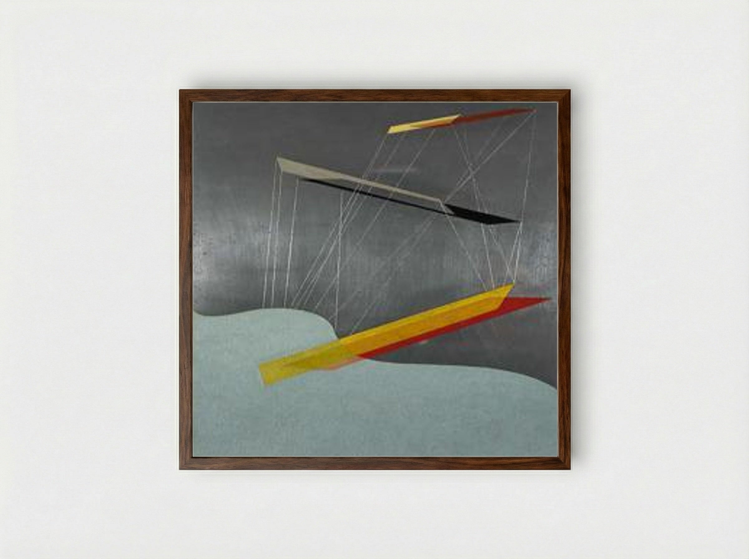 Sil I - László Moholy-Nagy - Framed Print Dark Wood
