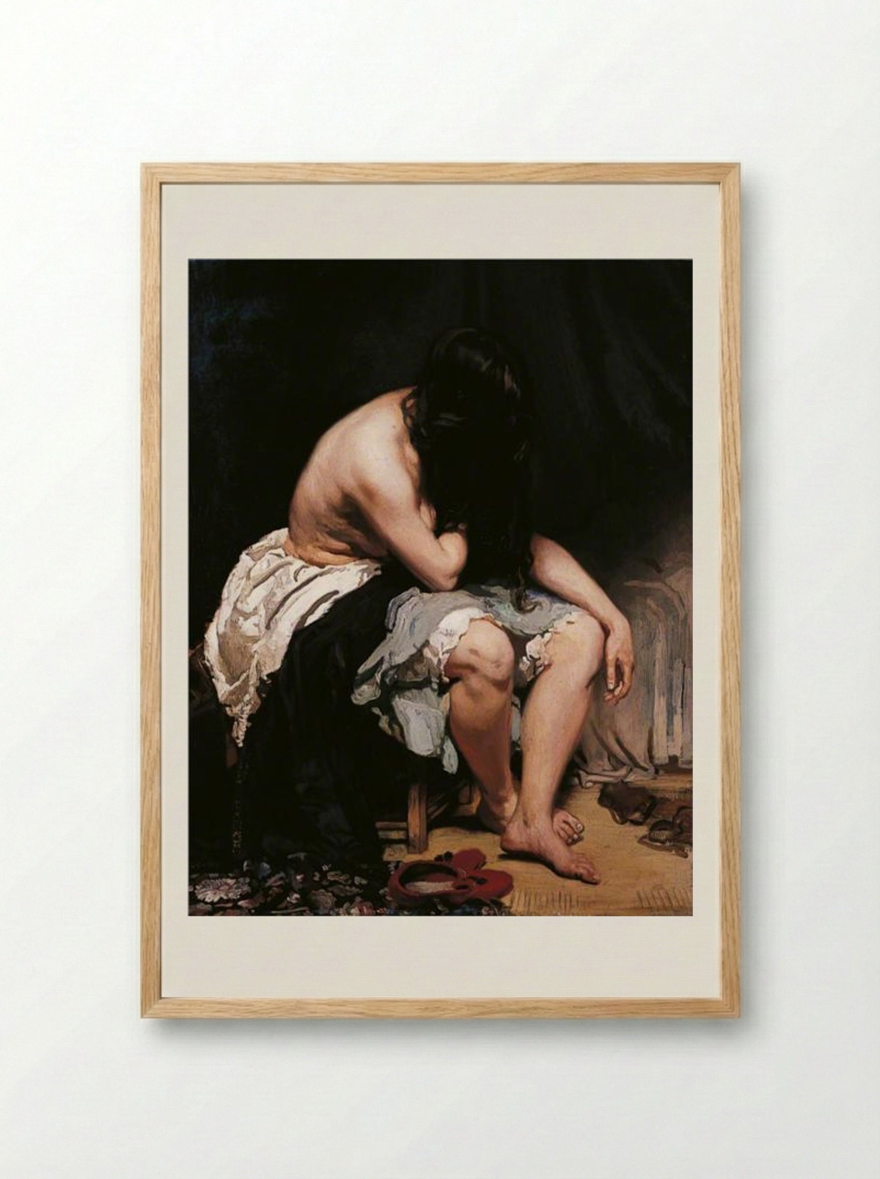 The Spanish Woman - William Orpen - Framed Print Wood