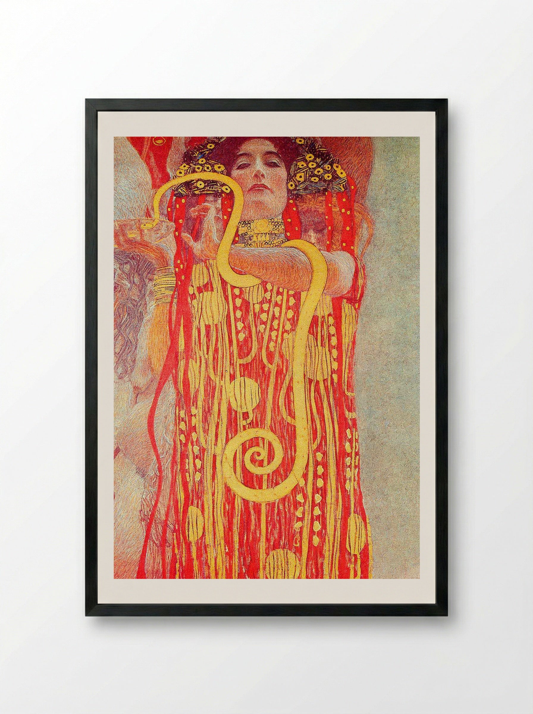 Hygieia - Gustav Klimt - Framed Print Black