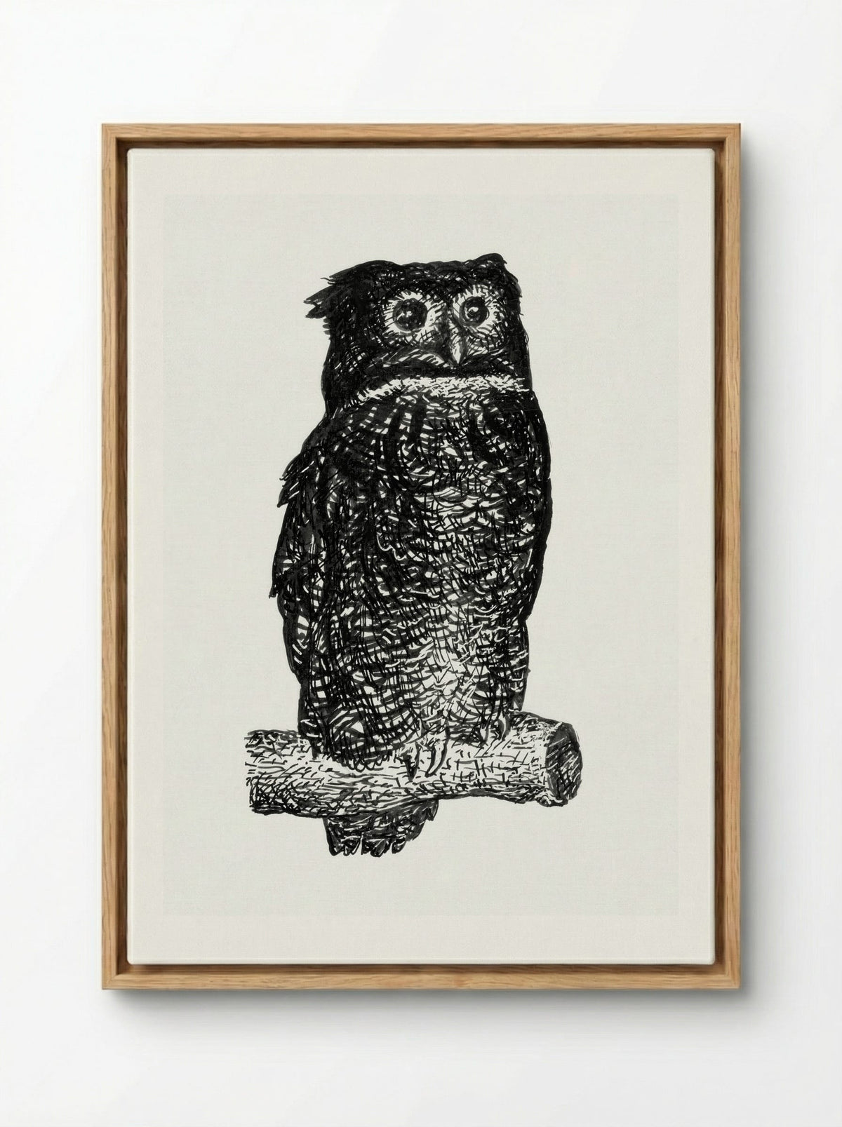 Owl - Leo Gestel - Framed Canvas Wood