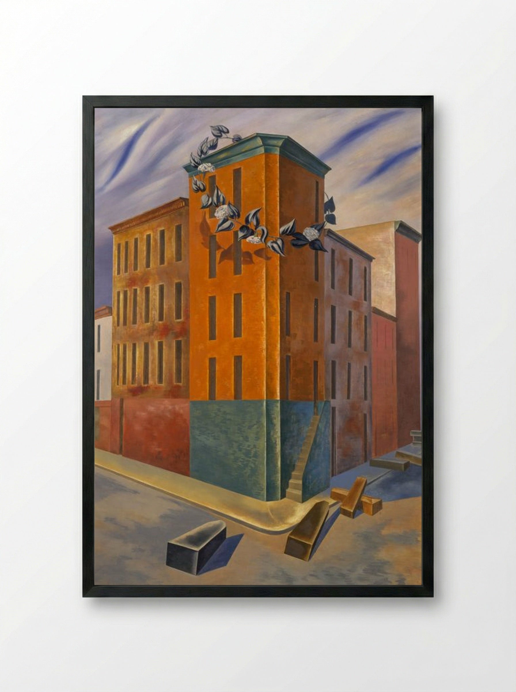One Third of a Nation - Charles Sheeler - Framed Print Black