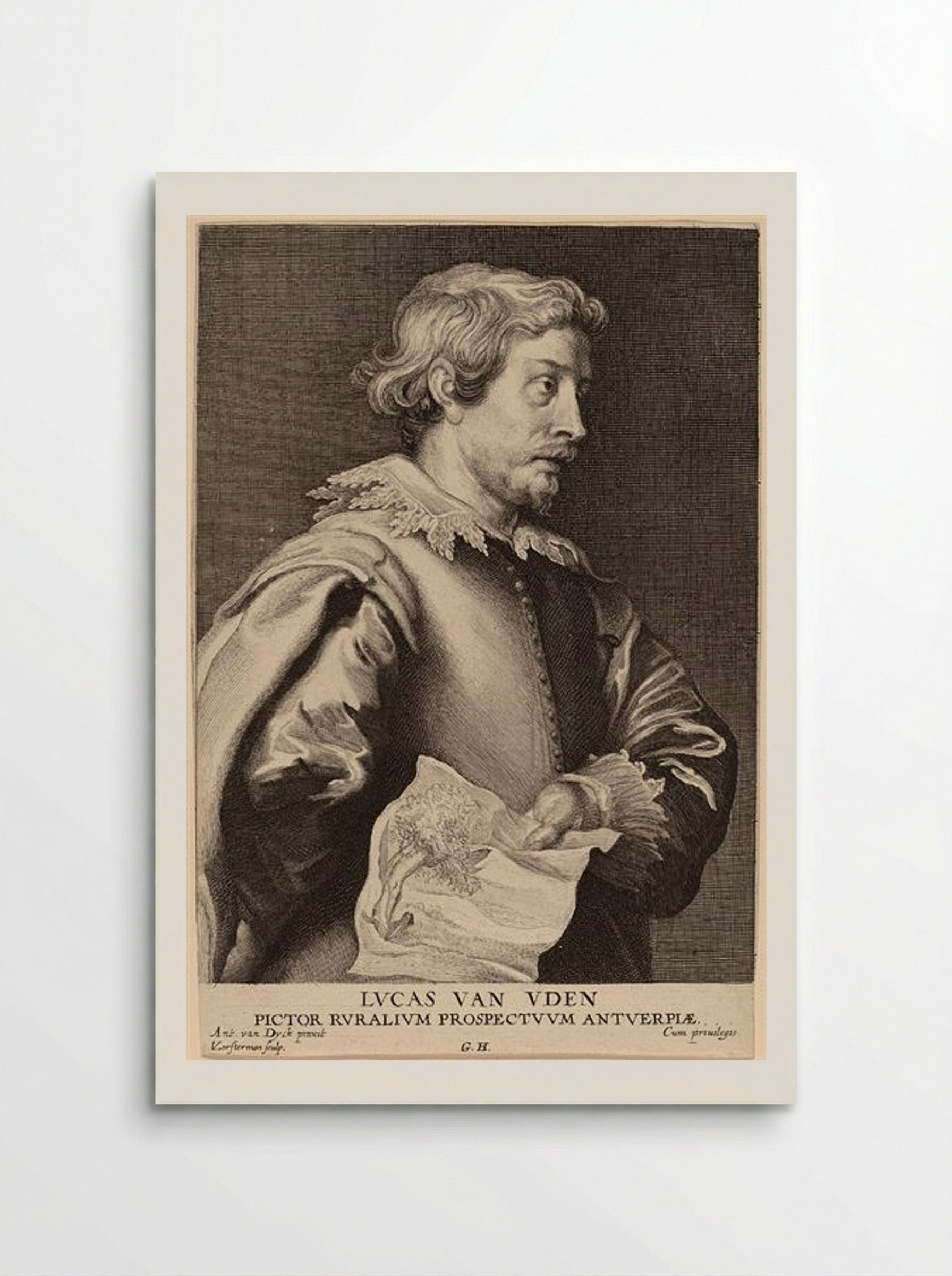 Portret van Lucas van Uden - Anthony van Dyck - Poster