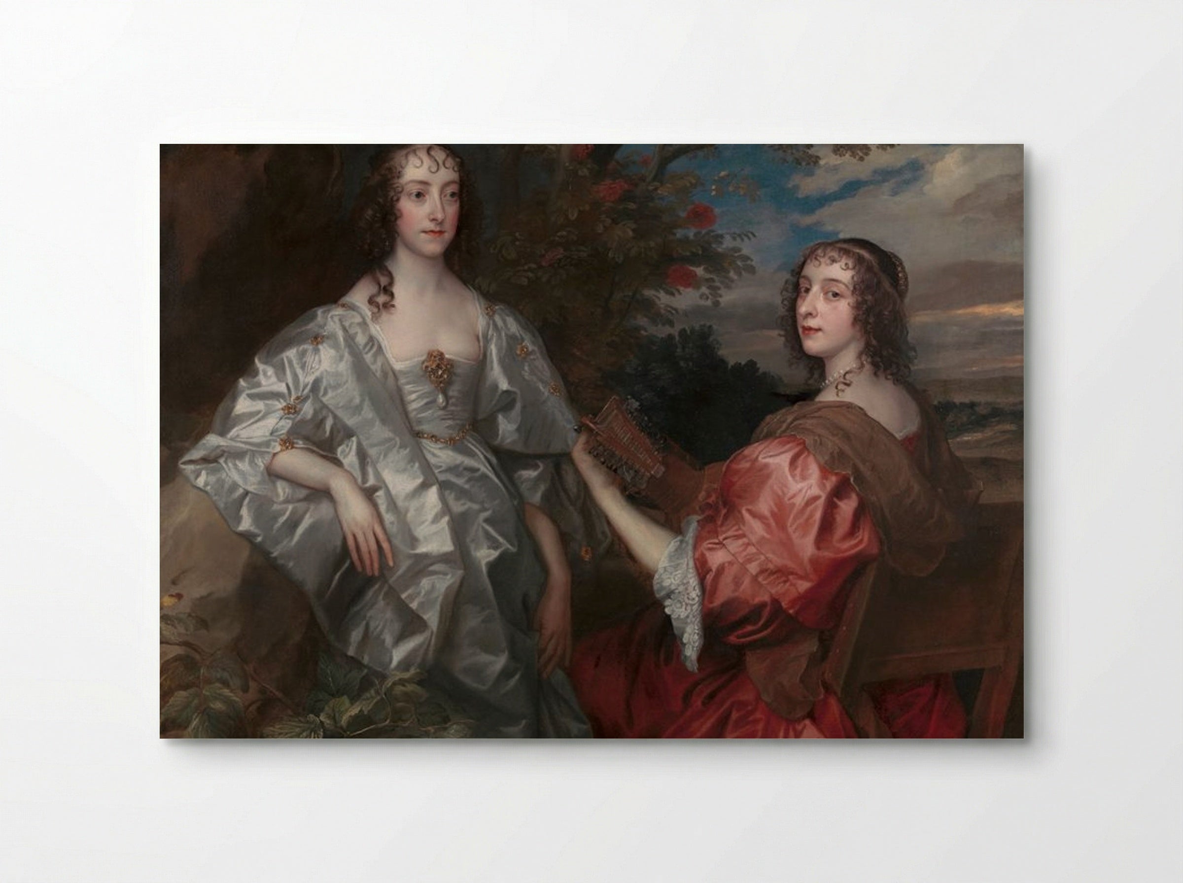Katherine, Countess of Chesterfield, and Lucy, Countess of Huntingdon - Sir Anthony van Dyck - Poster