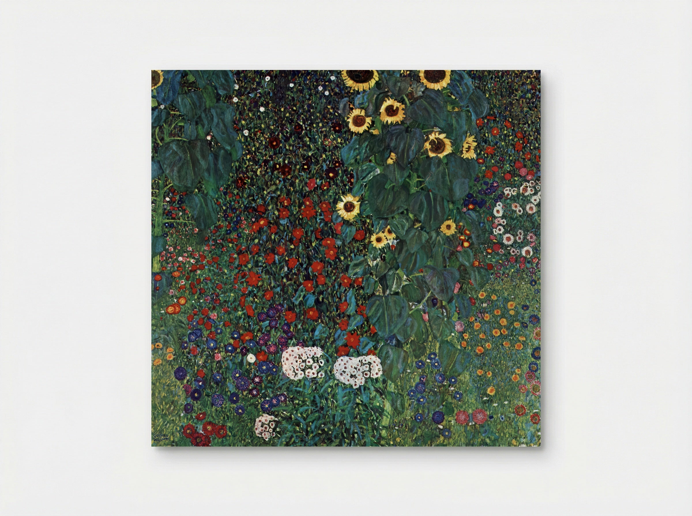 Country Garden with Sunflowers - Gustav Klimt - Poster