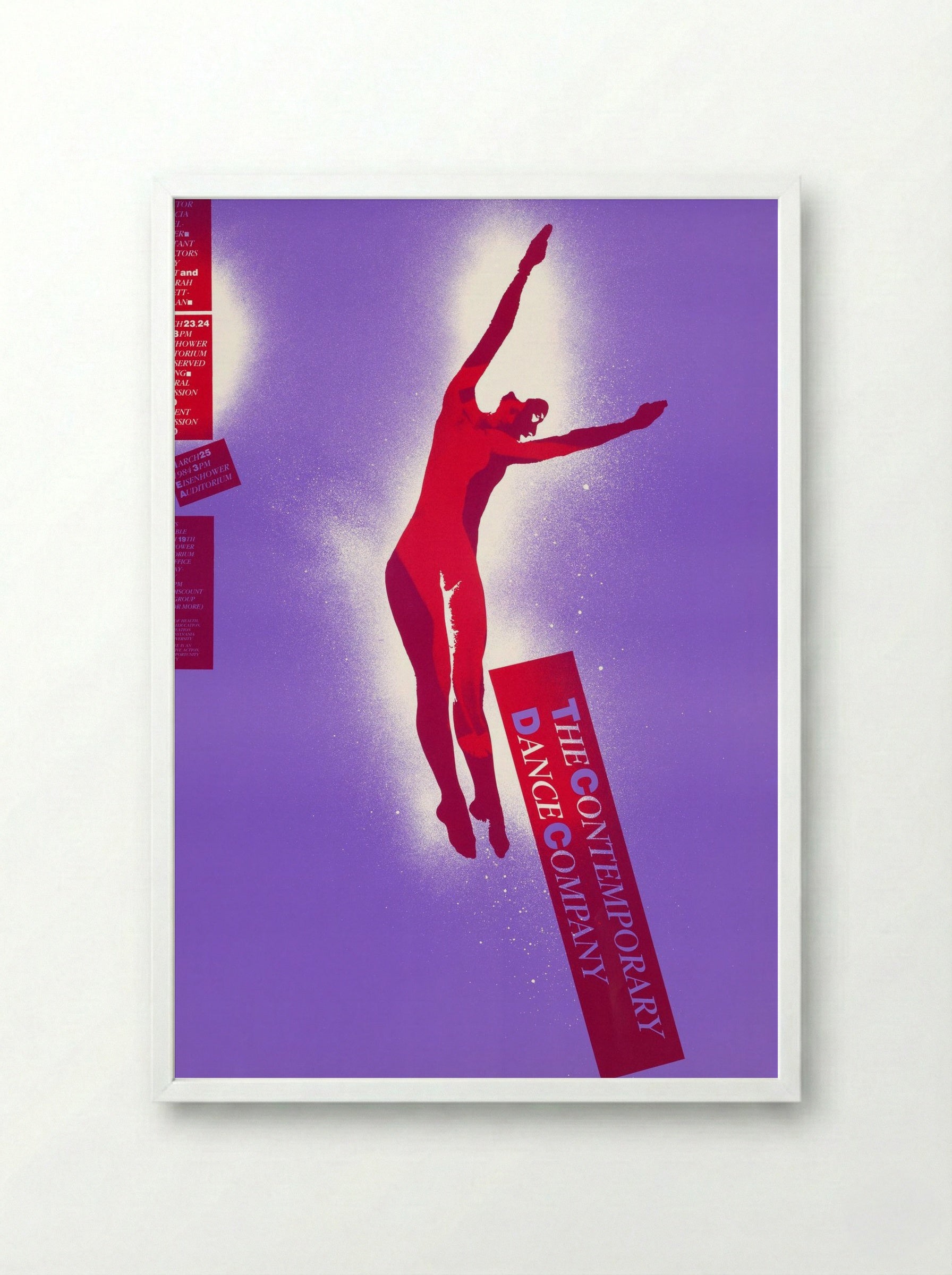 The Contemporary Dance Company - Lanny Sommese - Framed Print White