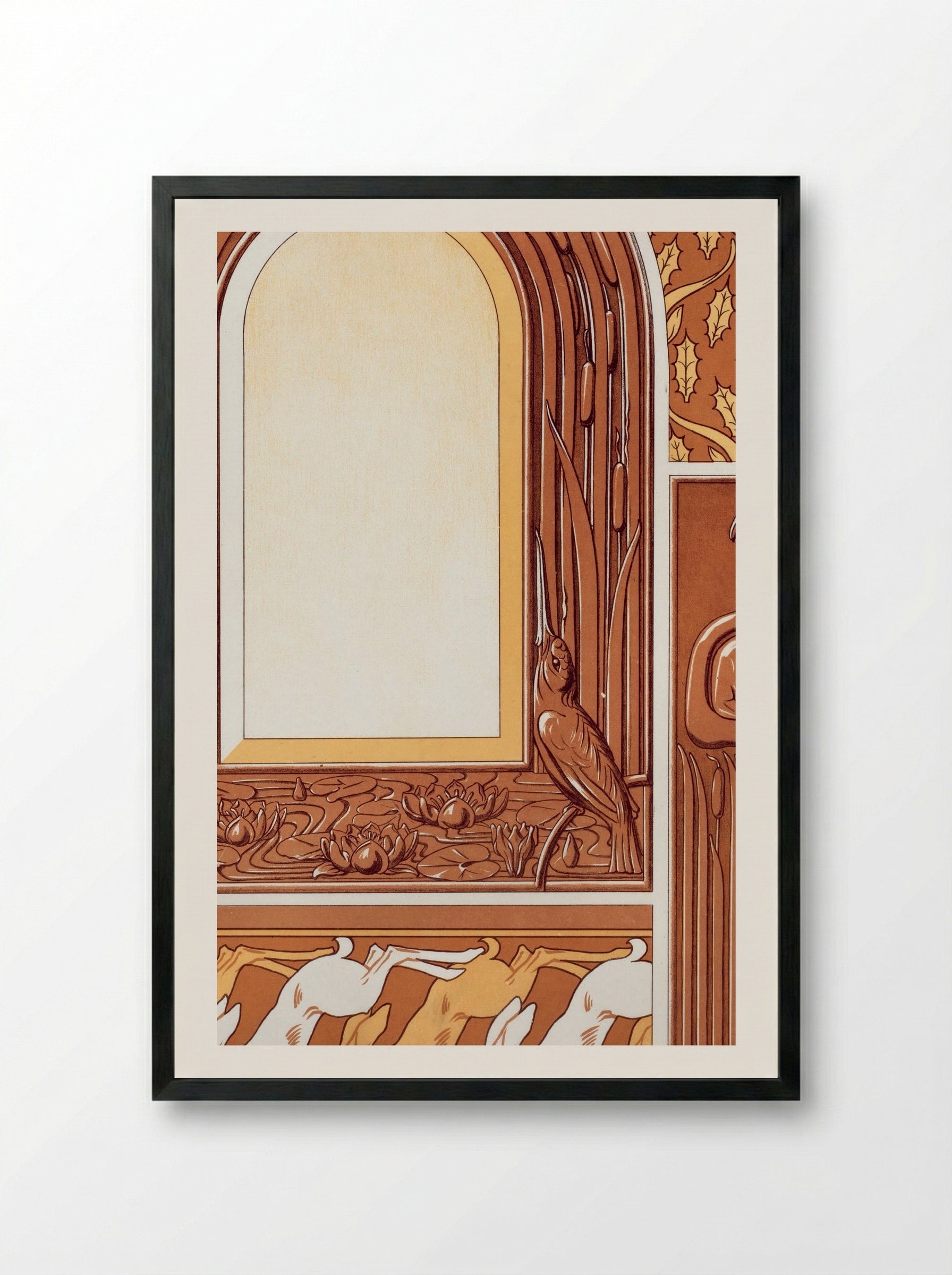 L'Animal dans la Décoration, Plate 50 - M.P. Verneuil - Framed Print Black
