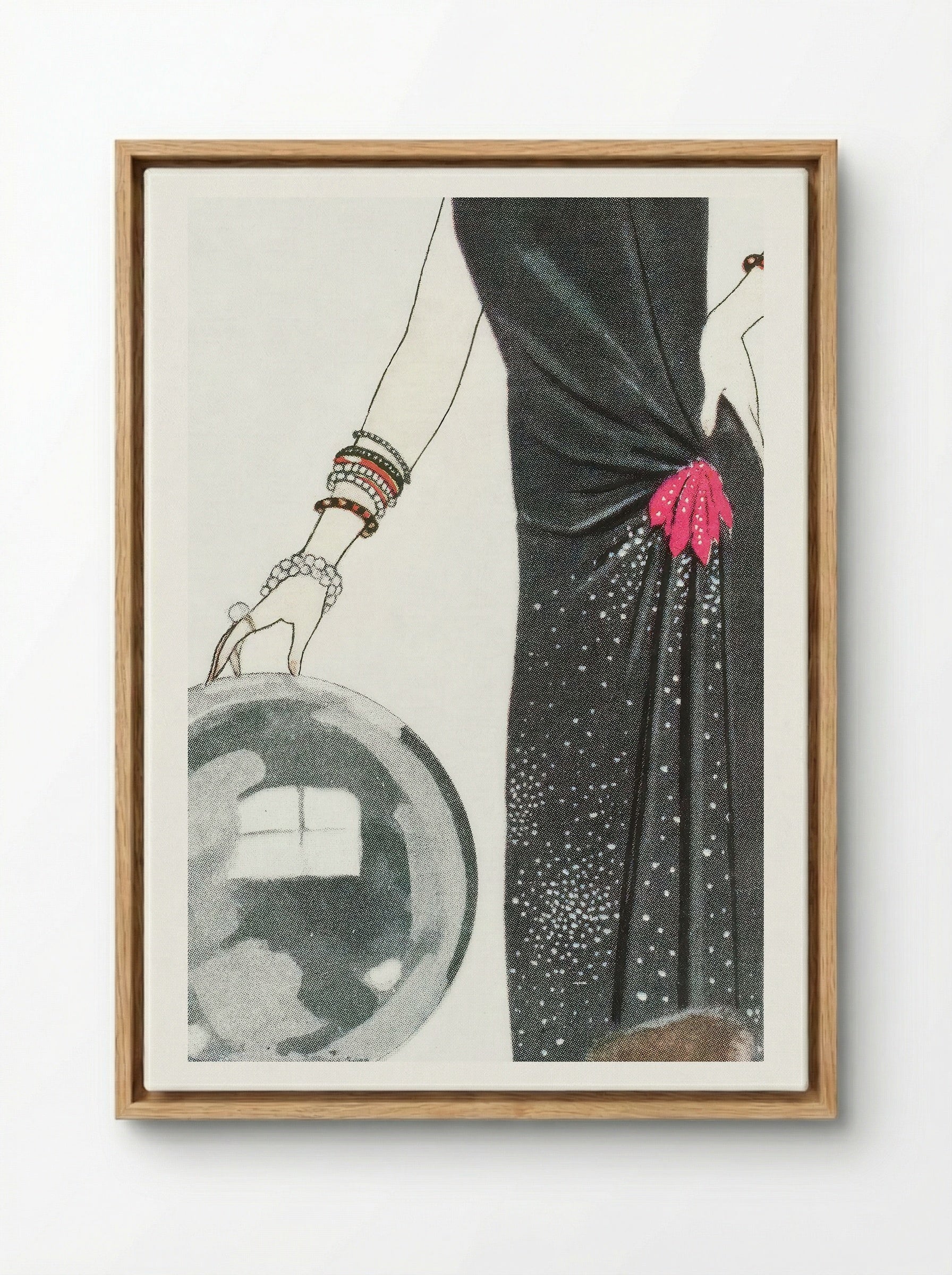 L'Empire du Monde, Robe du Soir, de Worth - George Barbier - Framed Canvas Wood