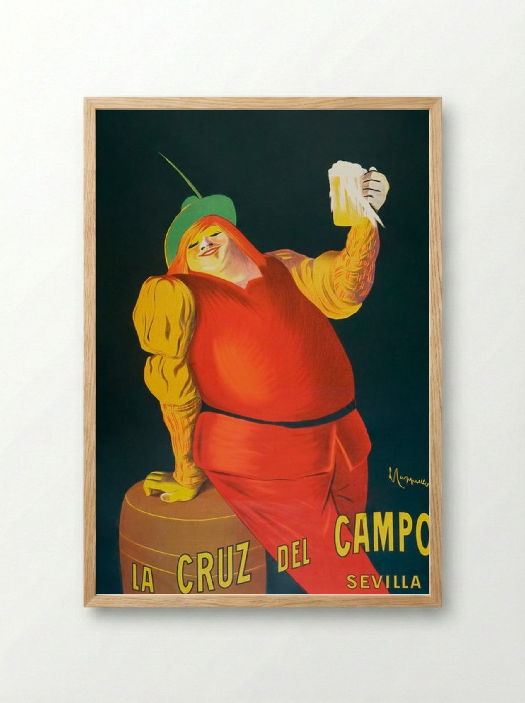 La Cruz del Campo Beers, Sevilla - Leonetto Cappiello - Framed Print Wood