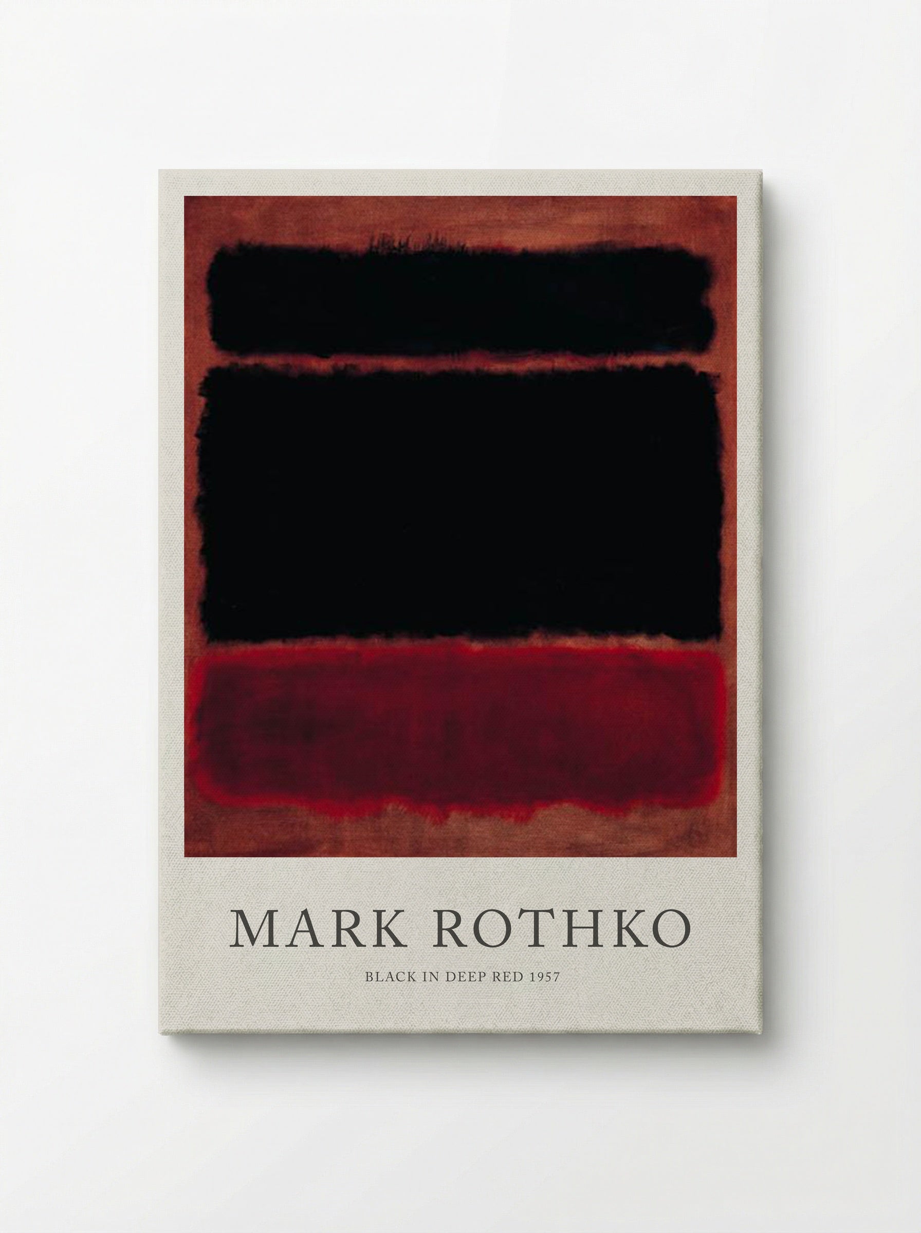 Black in Deep Red - Mark Rothko - Canvas