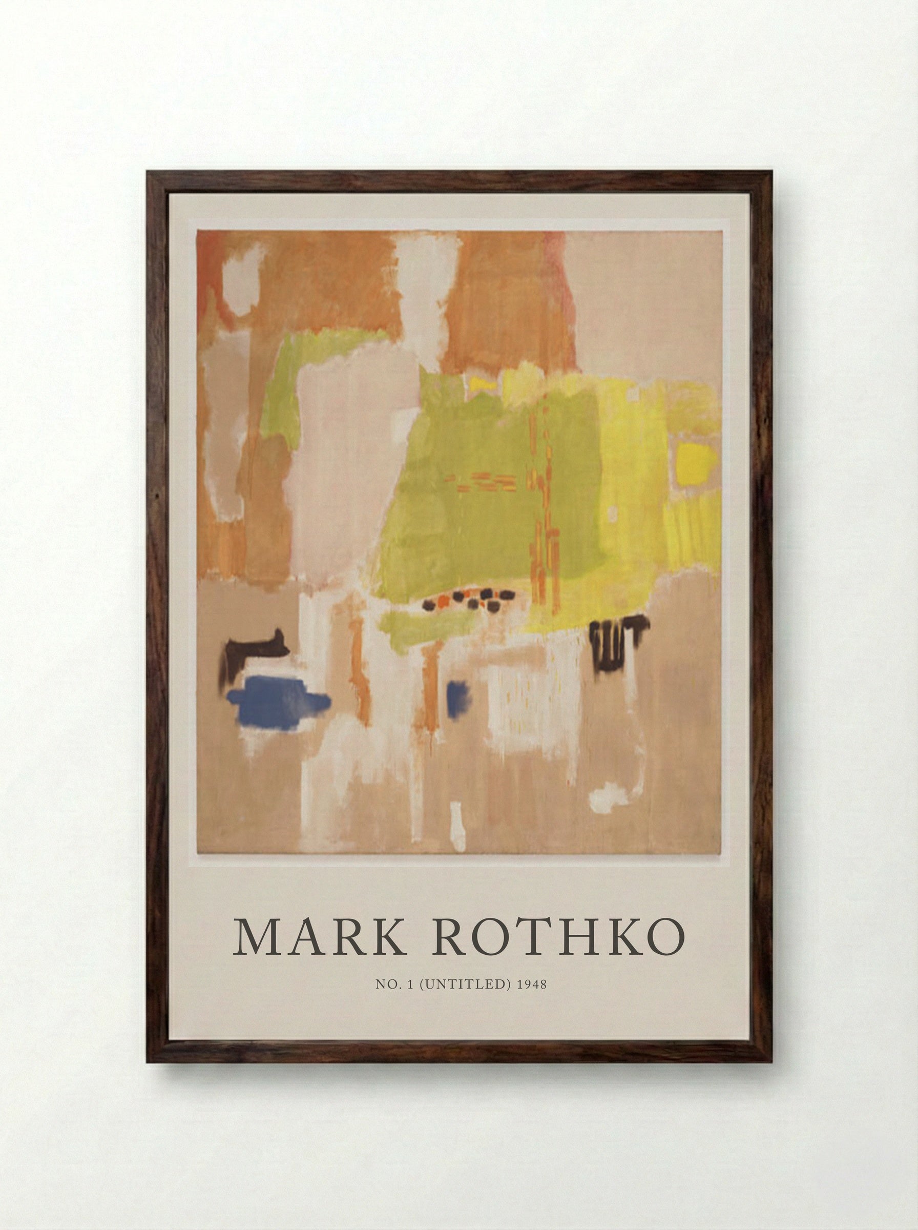 No. 1 (Untitled) - Mark Rothko - Framed Print Dark Wood