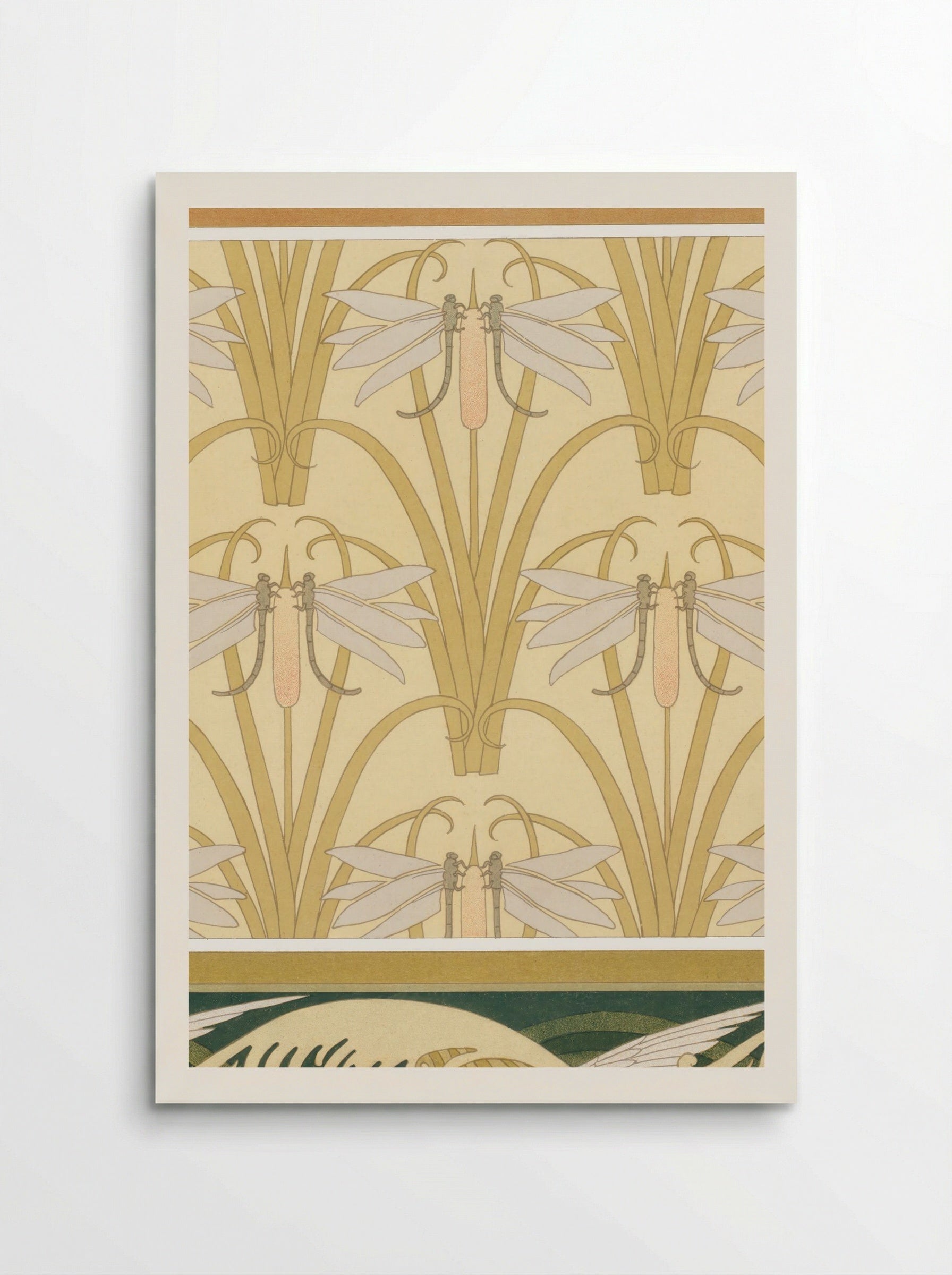 L'Animal dans la Décoration, Plate 10 (Snails, Dragonflies, Seagulls) - Maurice Pillard Verneuil - Poster