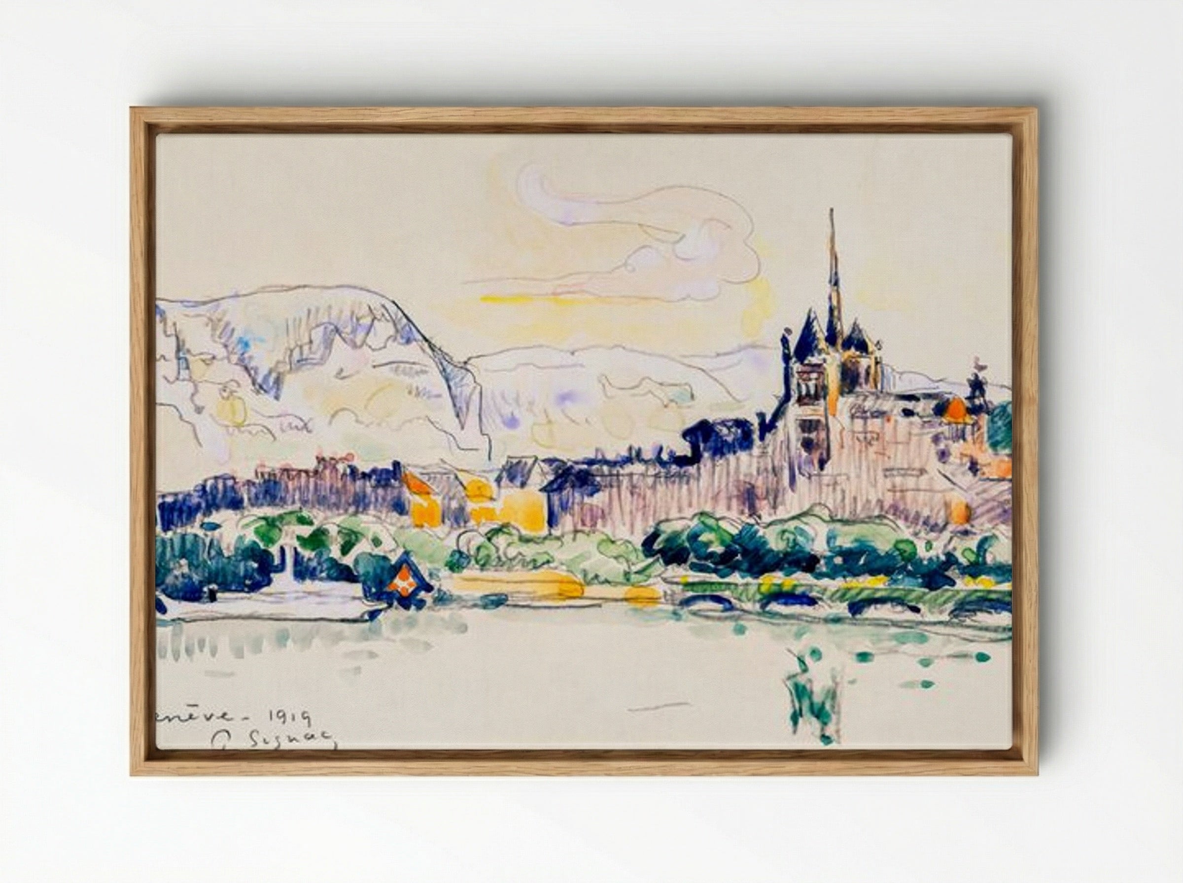 Geneva, 1919 - Paul Signac - Framed Canvas Wood
