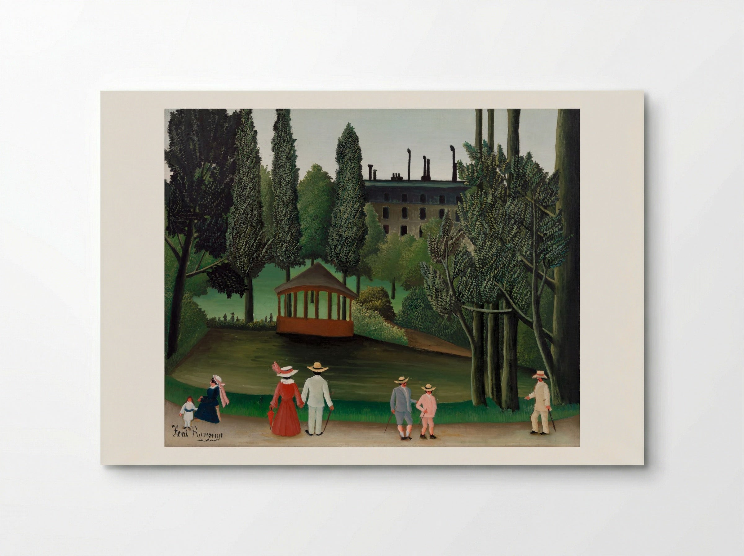 View of Montsouris Park, the Kiosk - Henri Rousseau - Poster