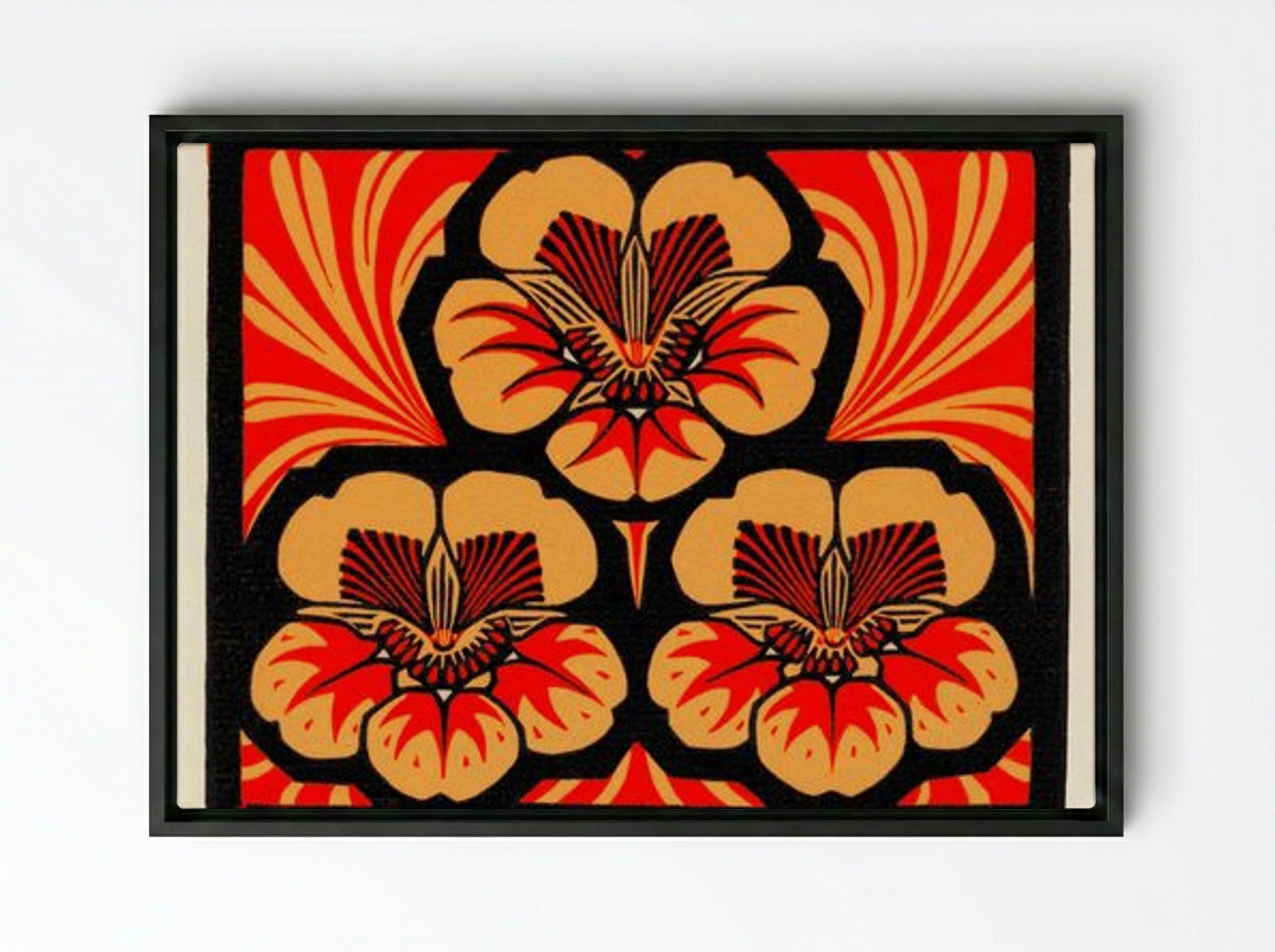 East Indian Cherry - Julie de Graag - Framed Canvas Black