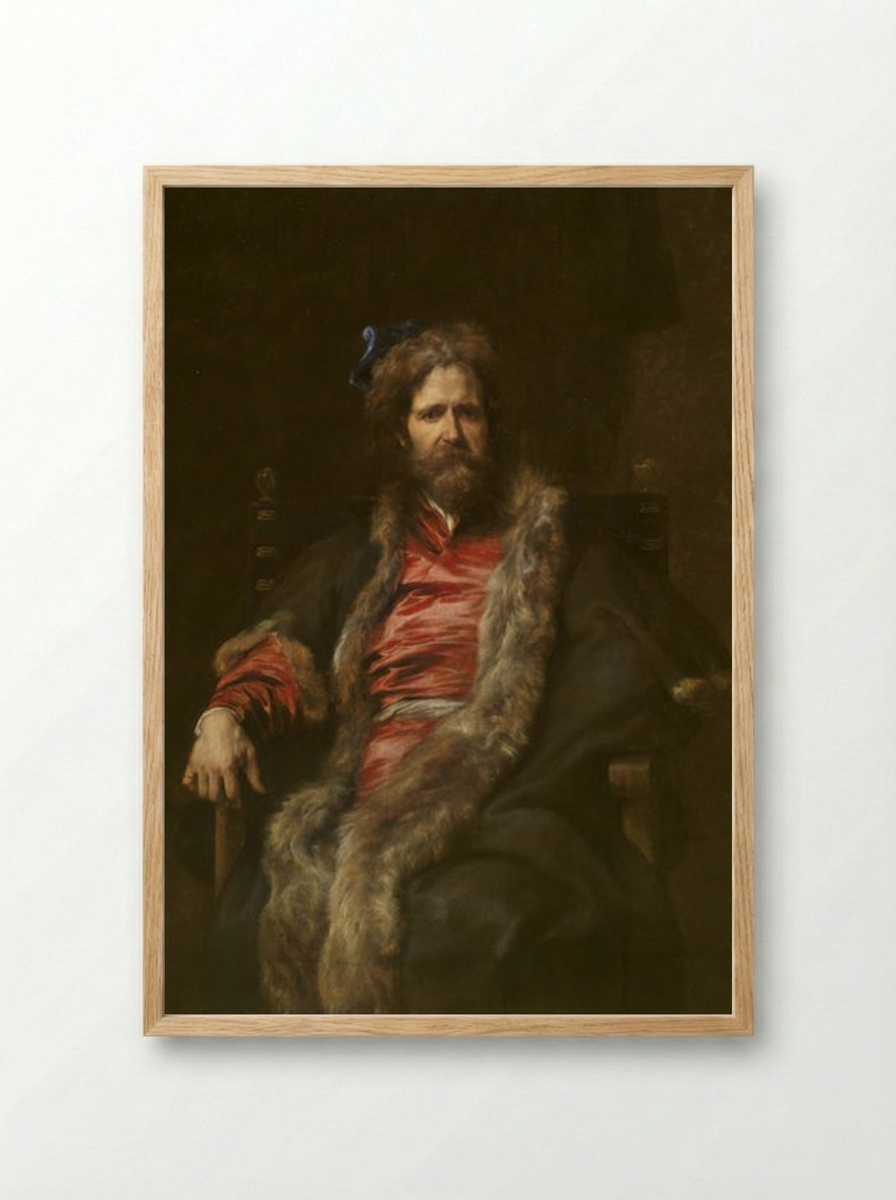 Portrait of Martin Ryckaert - Anthony van Dyck - Framed Print Wood