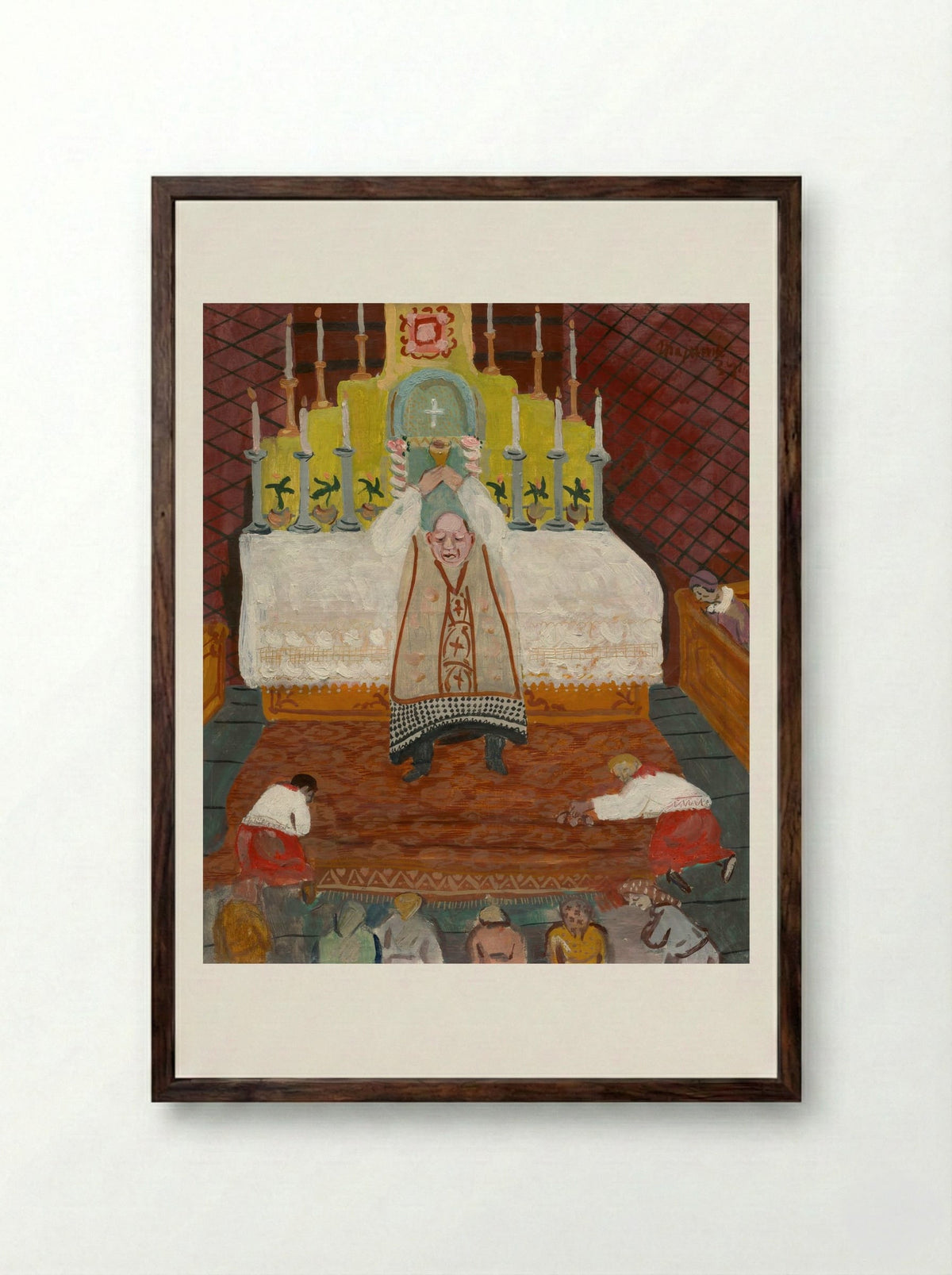 Upheaval - Cyprián Majerník - Framed Print Dark Wood