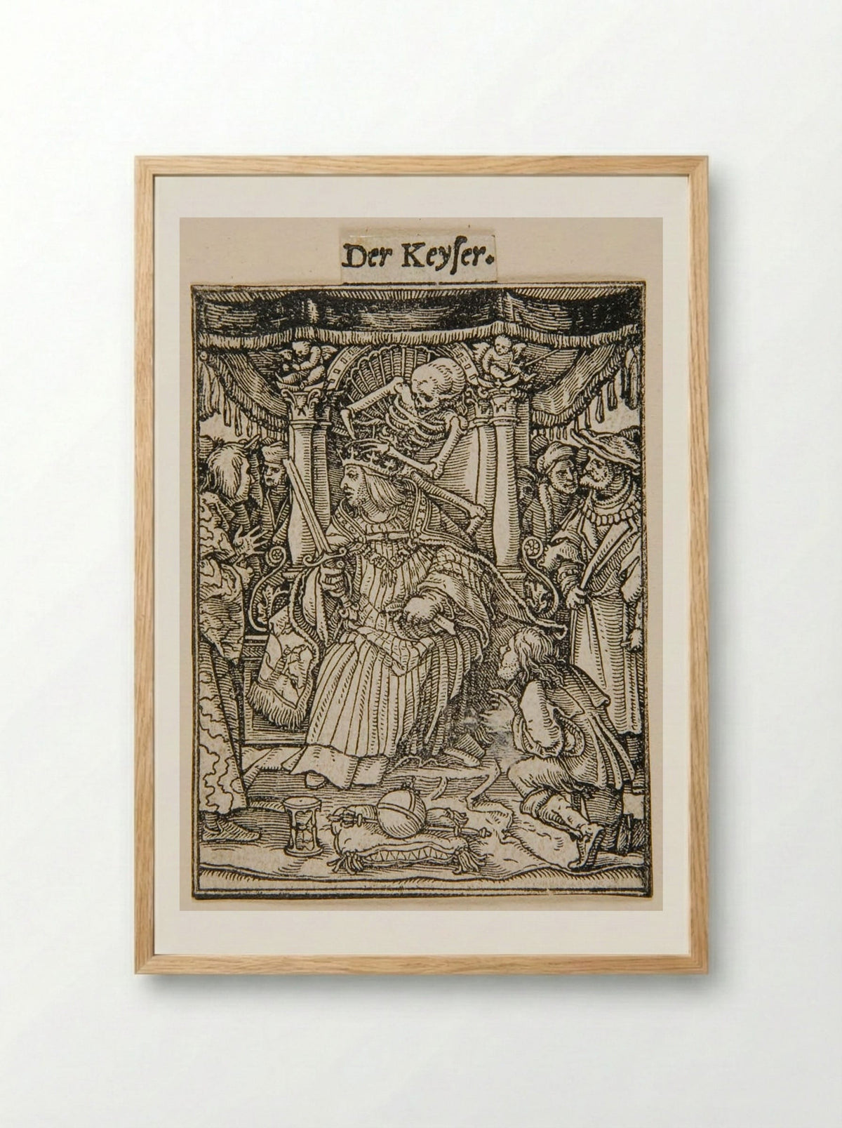 The Emperor - Hans Holbein the Younger - Framed Print Wood