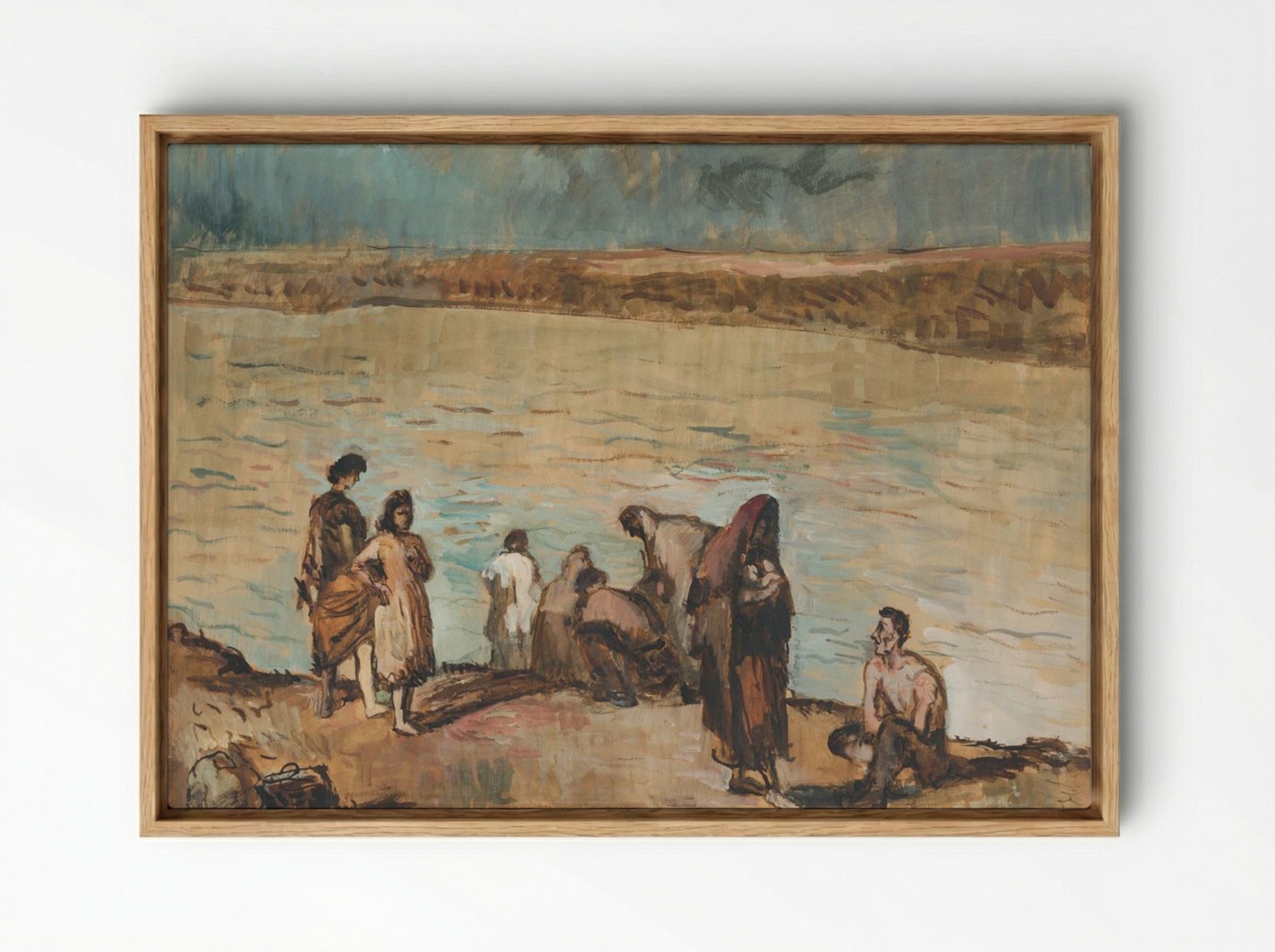 Homeless - Cyprián Majerník - Framed Canvas Wood