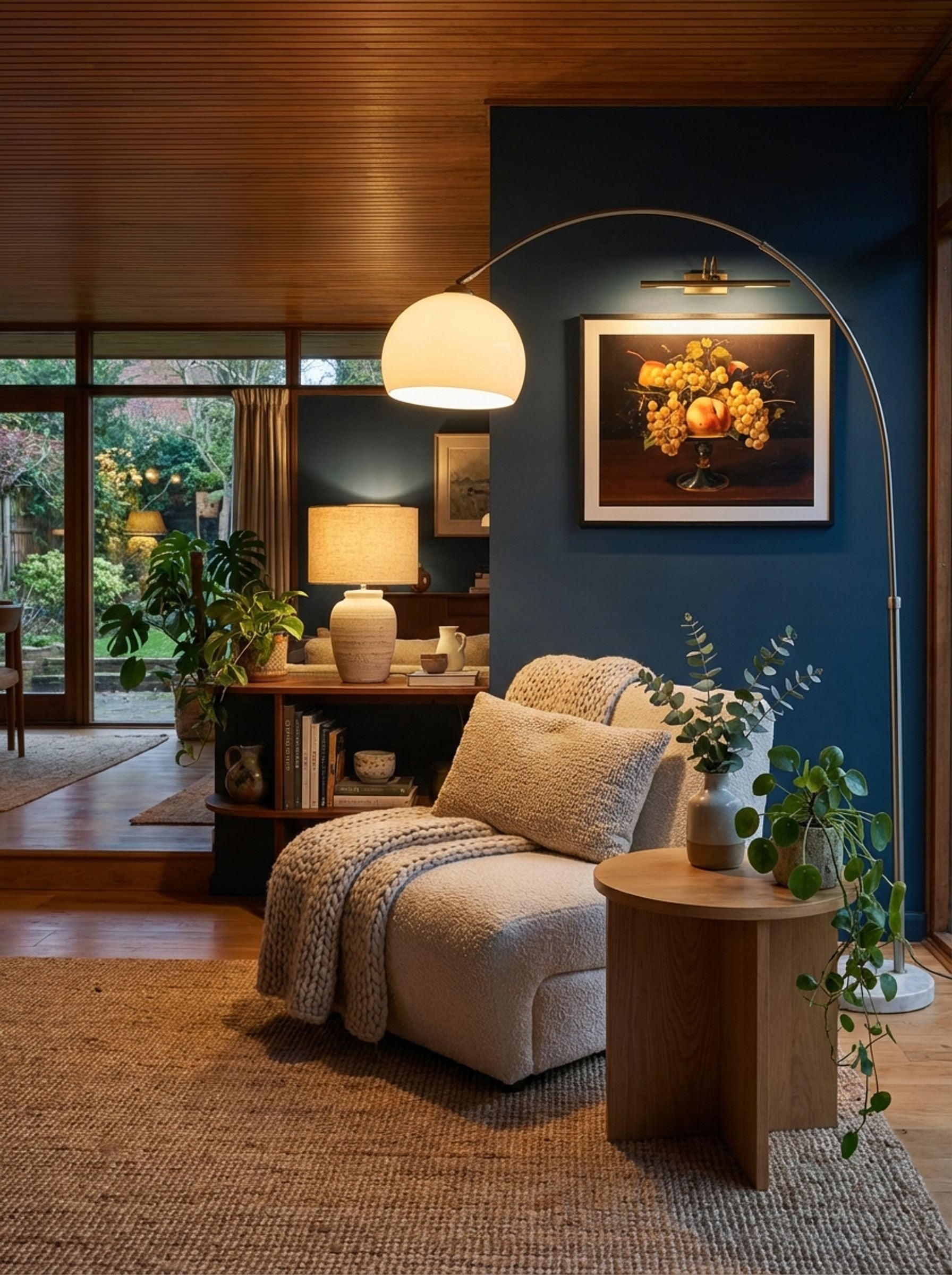 Still Life of Grapes and Peaches - Fine Art Print - Lifestyle