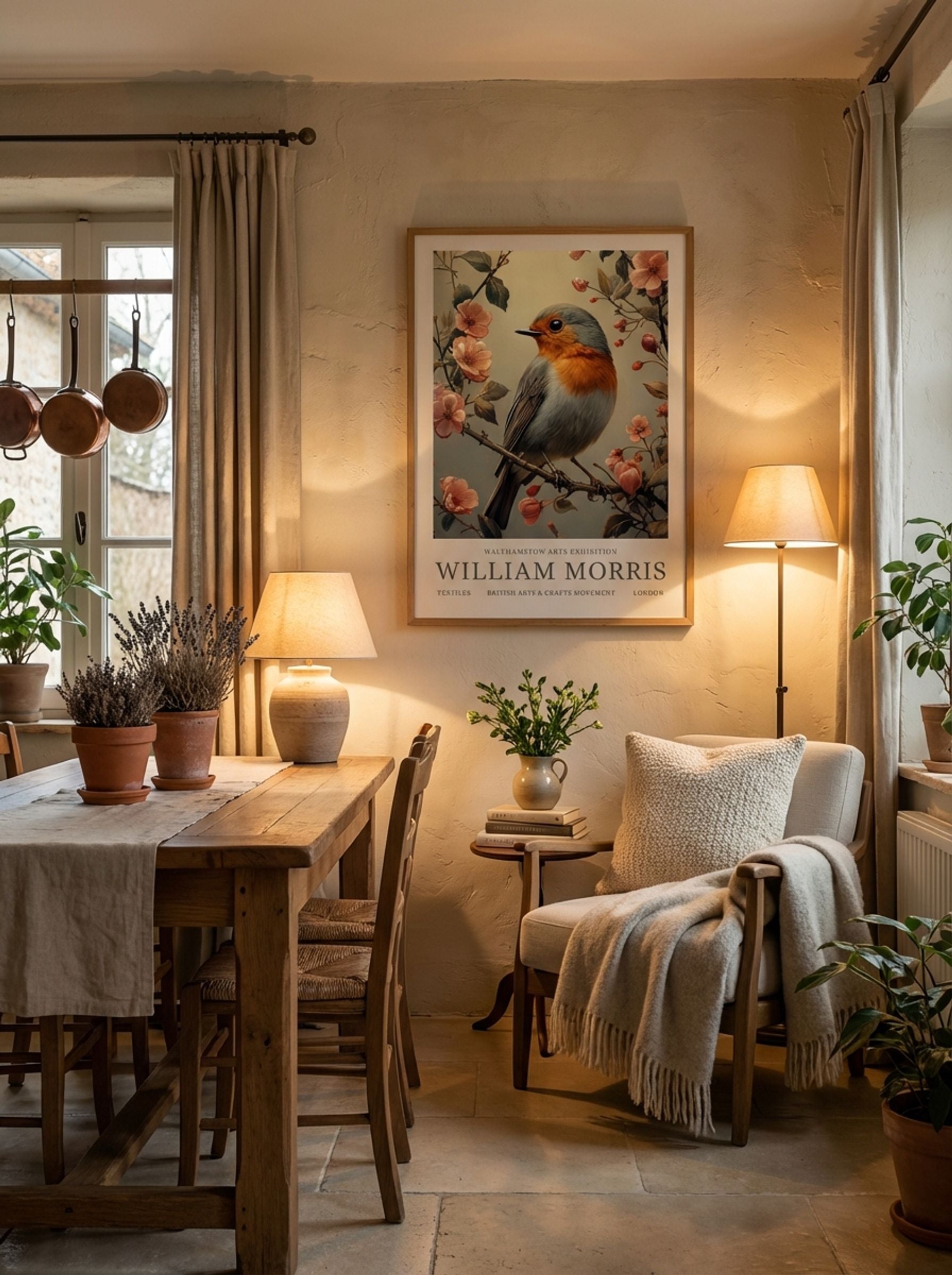 Robin Reflection - William Morris