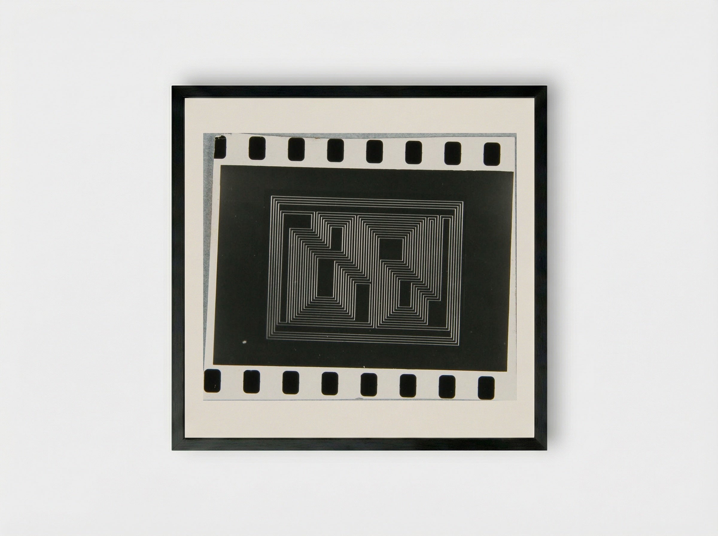 One of 28 Slides of Prints - Josef Albers - Framed Print Black