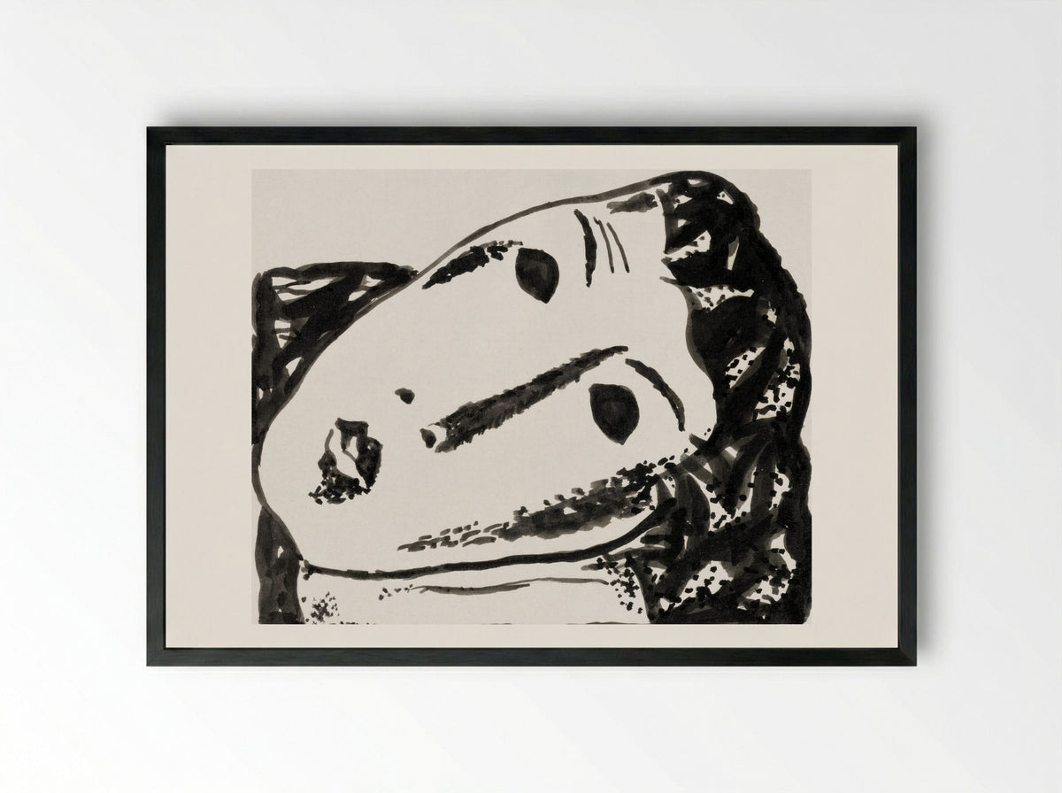 Vignette for 'L'art Hollandais contemporain' - Gustave De Smet - Framed Print Black