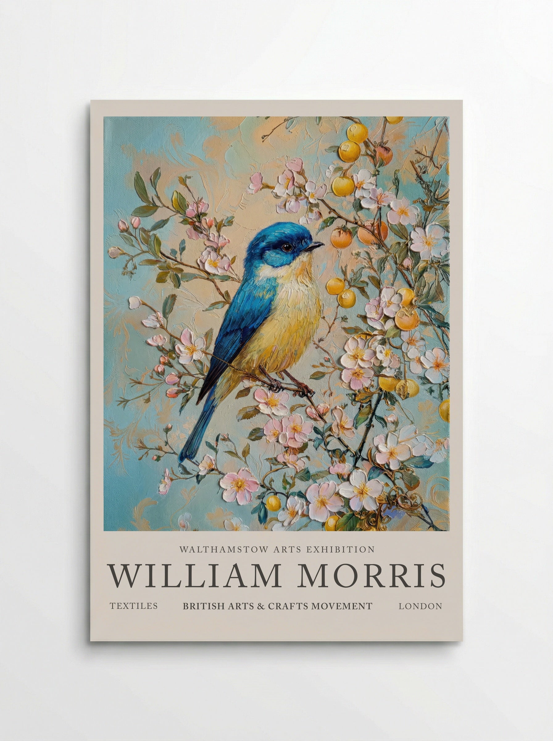 Blue Tit Beauty - William Morris - Poster