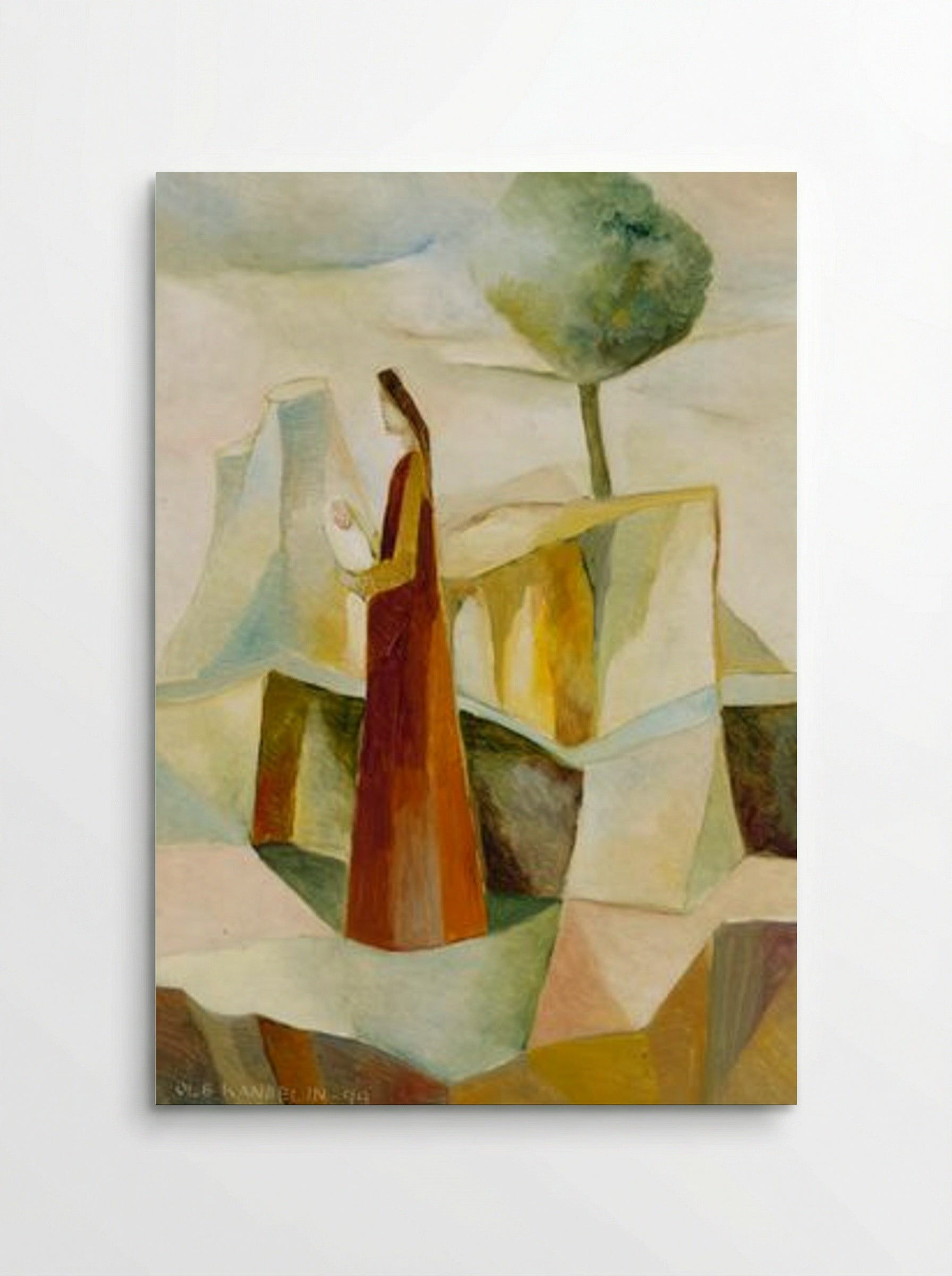 Mary and the Infant Jesus - Ole Kandelin - Poster