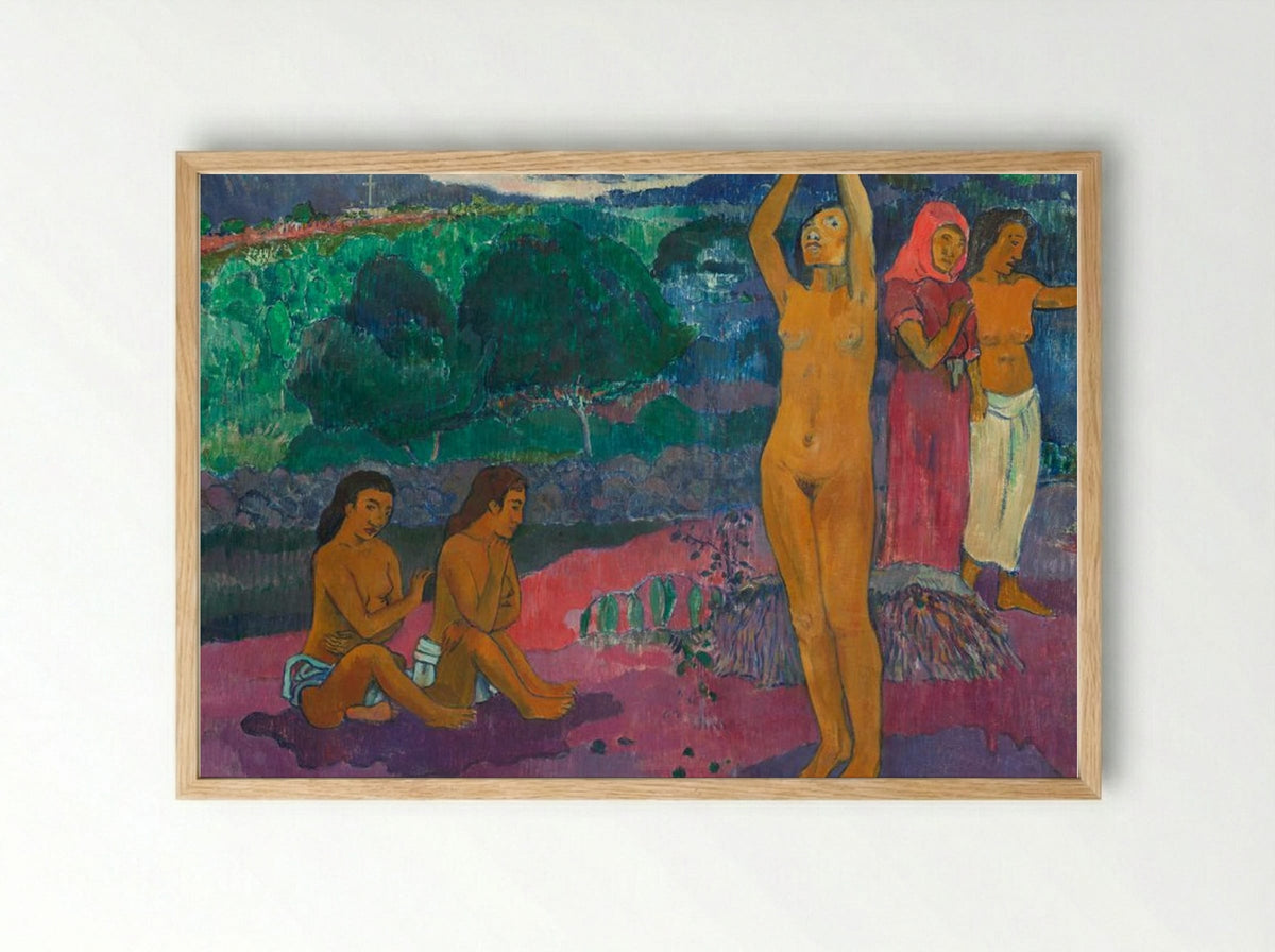The Invocation - Paul Gauguin - Framed Print Wood