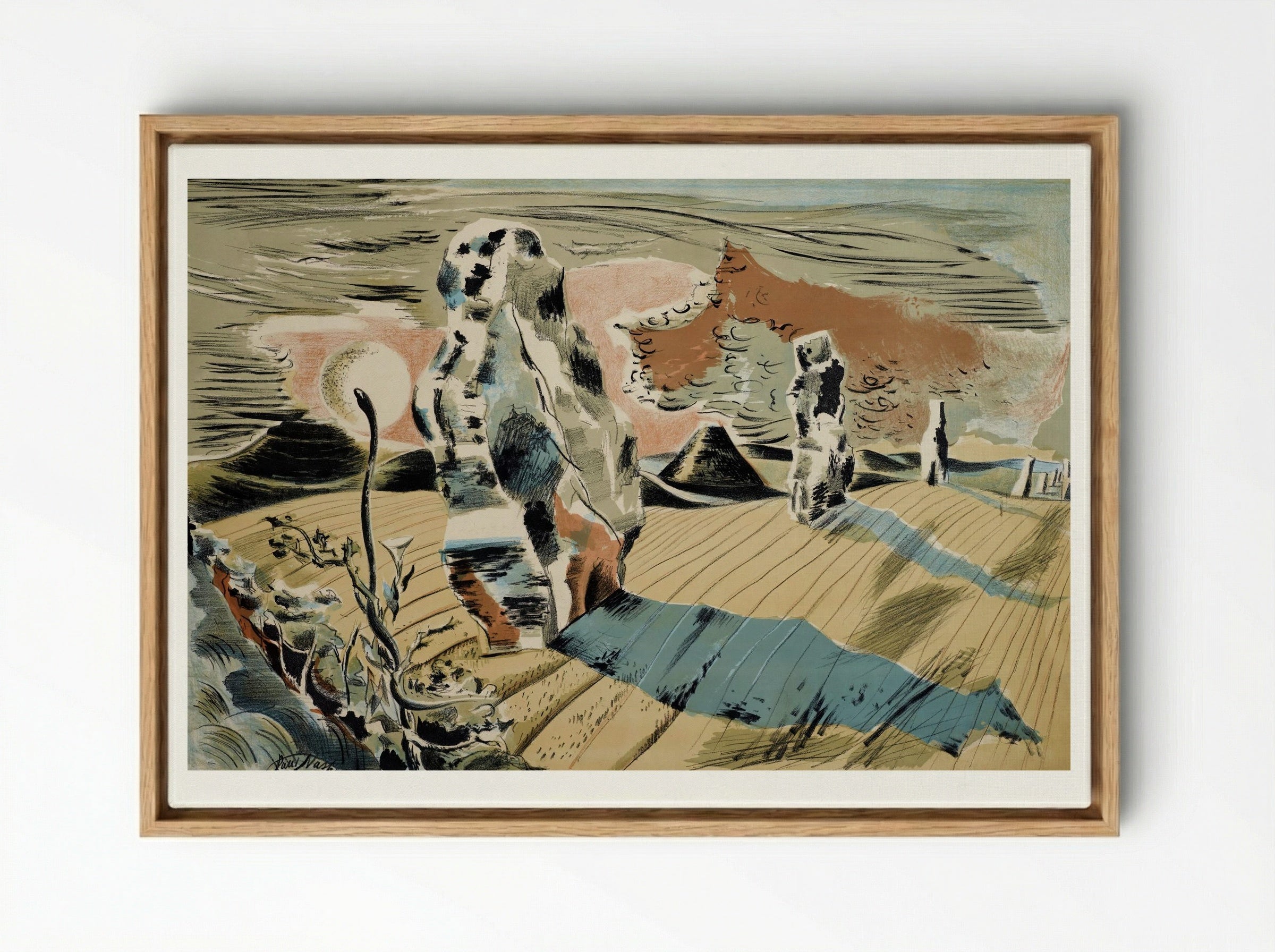 Avebury - Paul Nash - Framed Canvas Wood