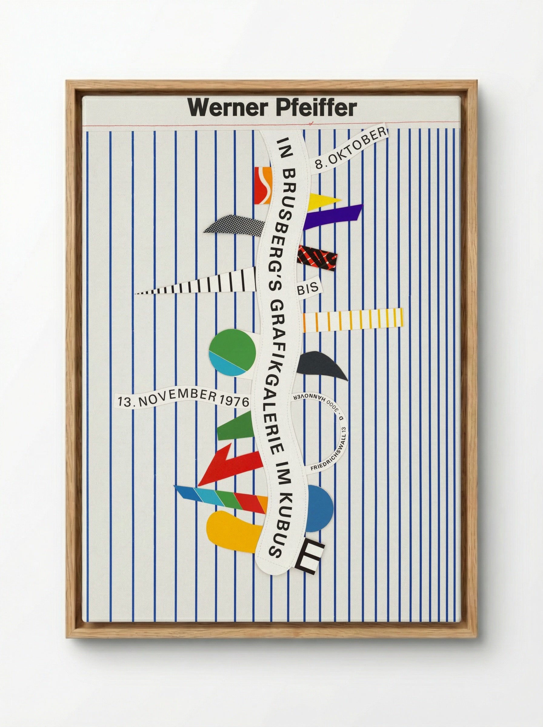 Exhibition in Brusberg's Grafikgalerie im Kubus - Werner Pfeiffer - Framed Canvas Wood