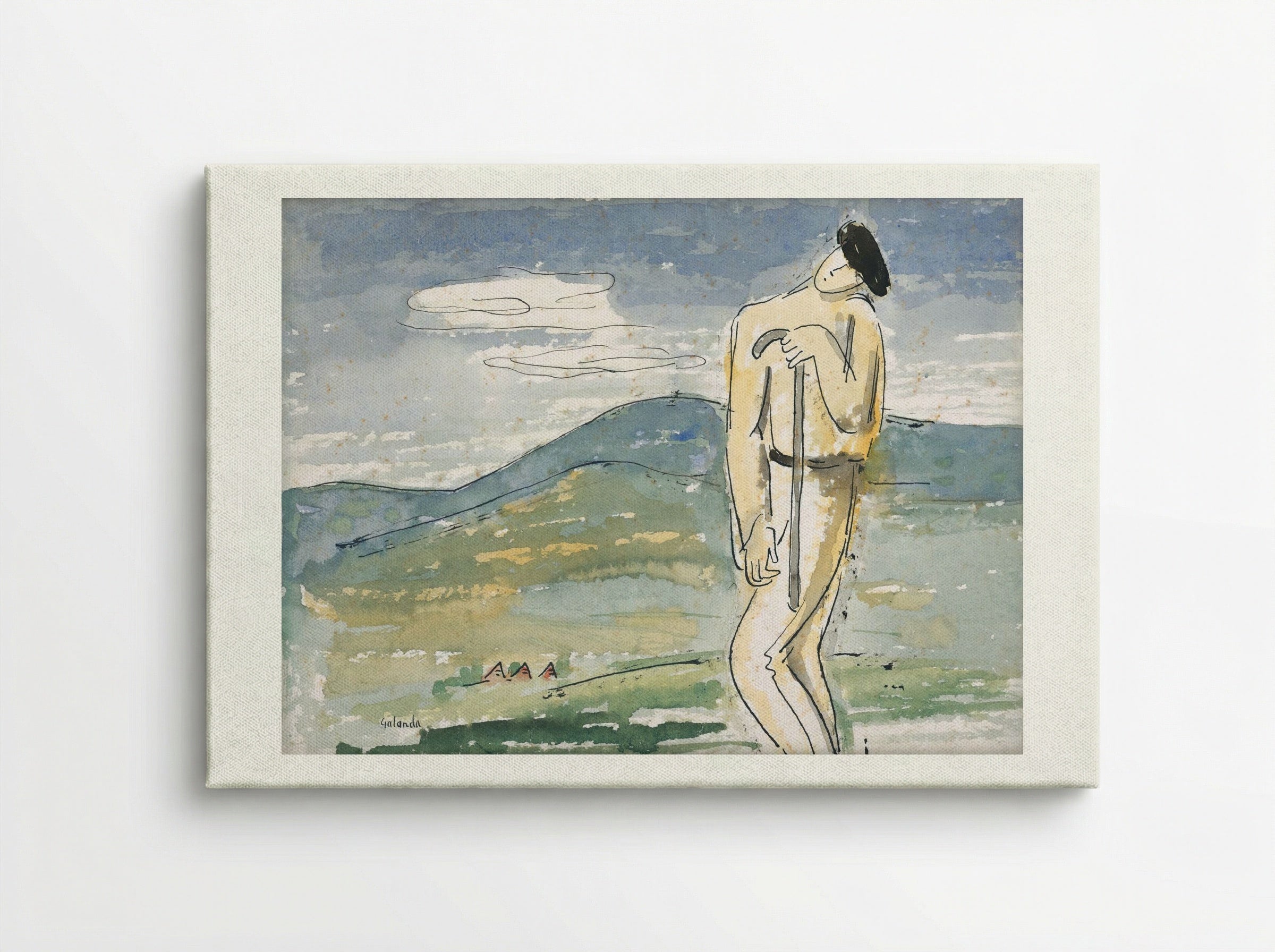 A Weary Pilgrim - Mikuláš Galanda - Canvas