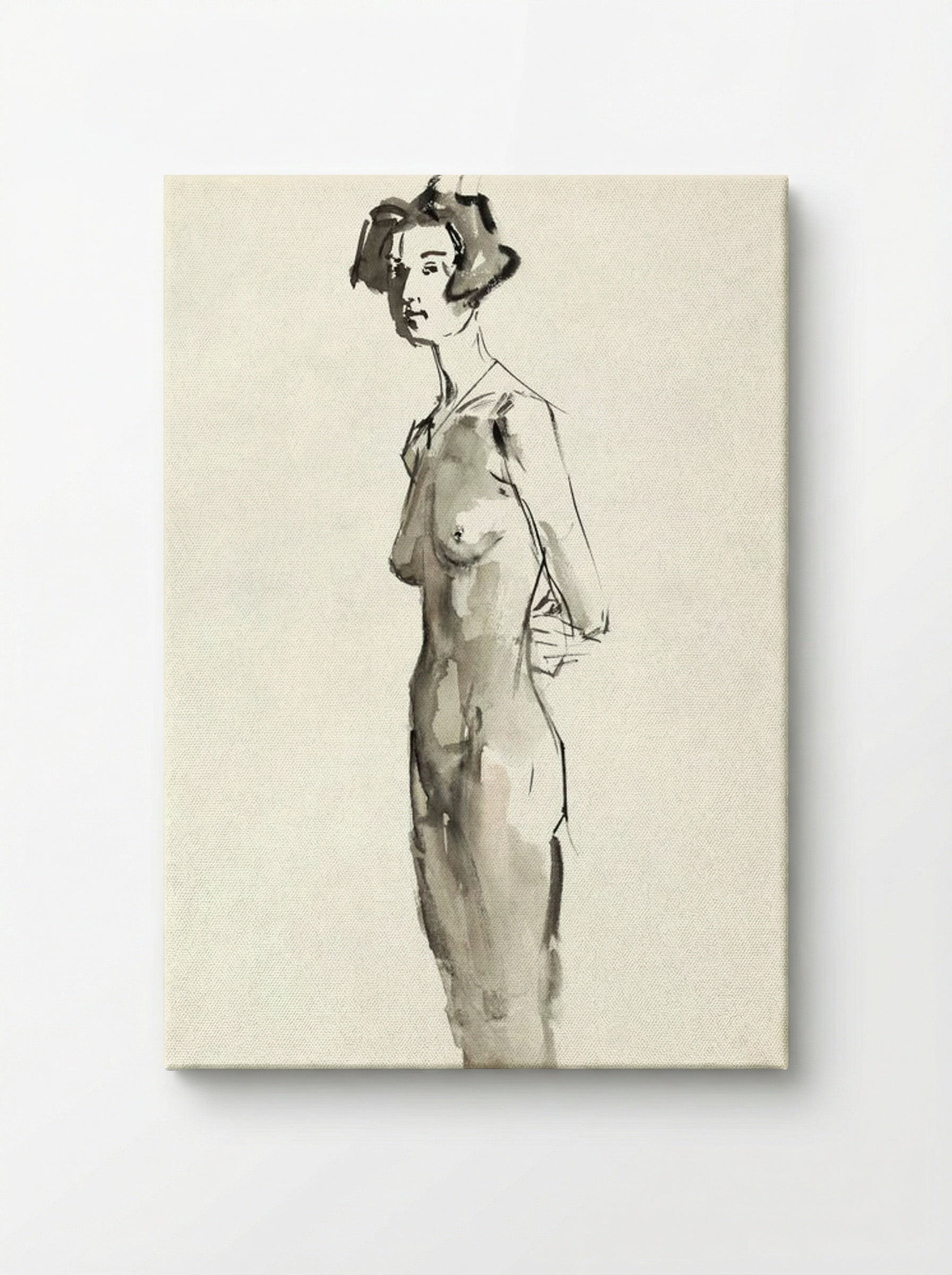 Standing Female Nude - Isaac Israels - Canvas