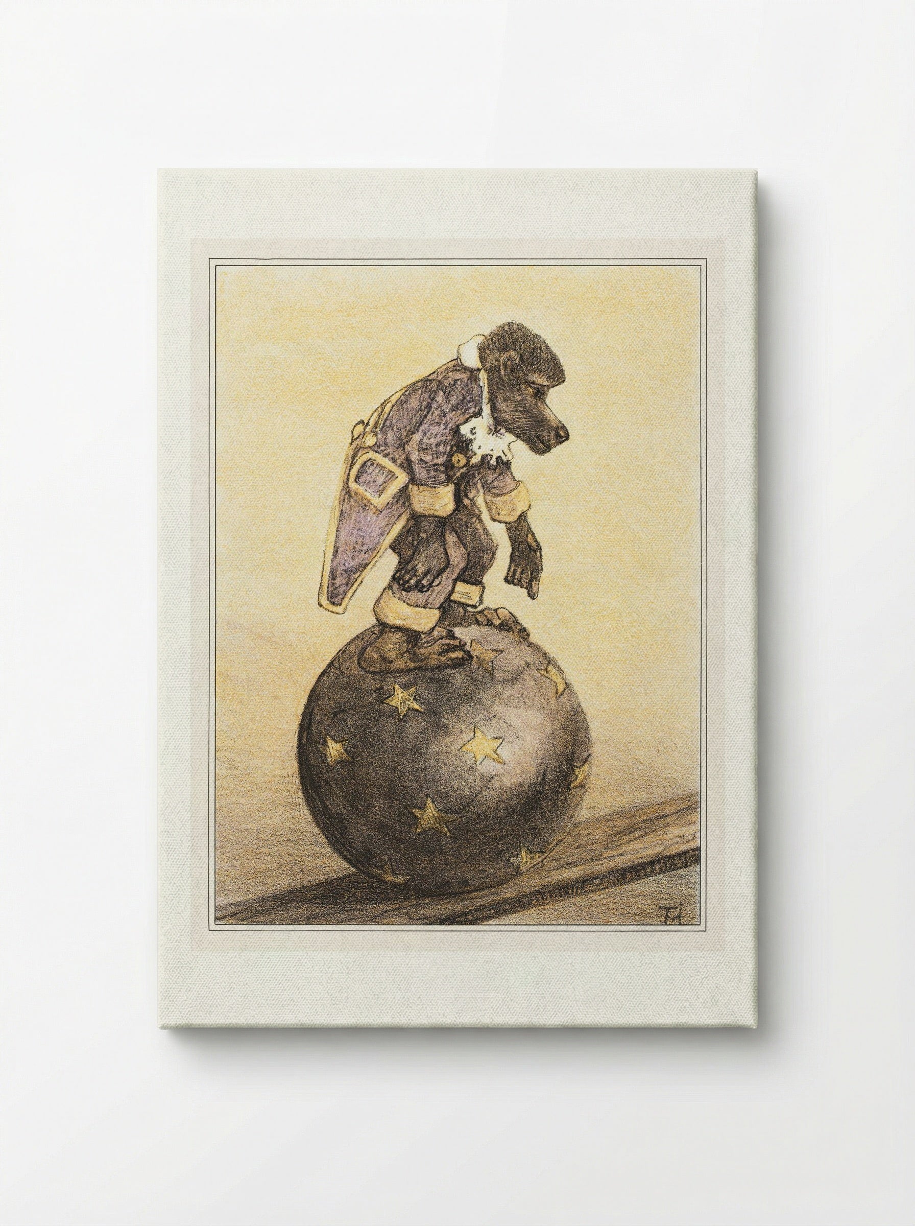 Aap op bal (Monkey on a Ball) - Theo van Hoytema - Canvas