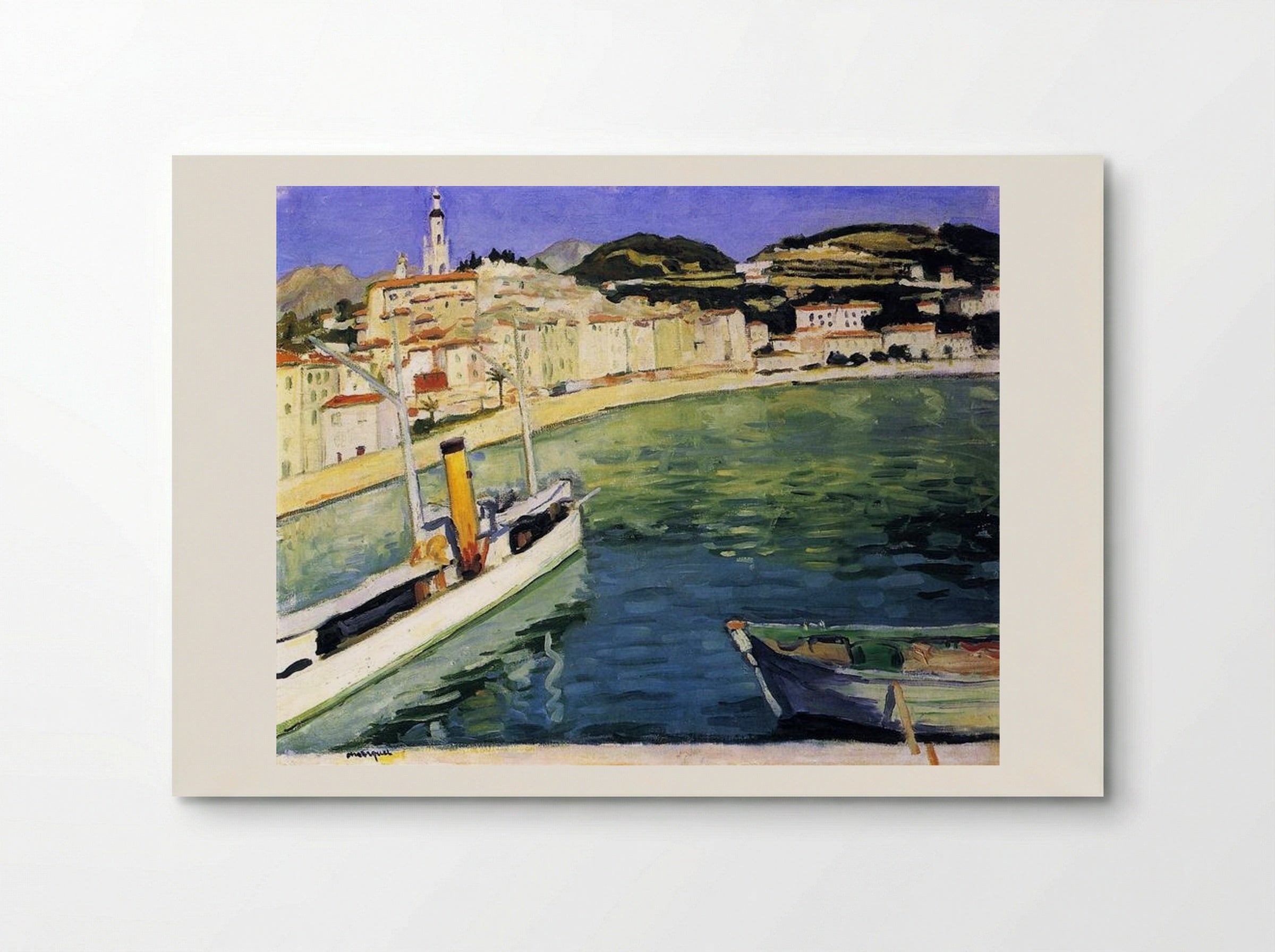 Harbour of Menton - Albert Marquet - Poster